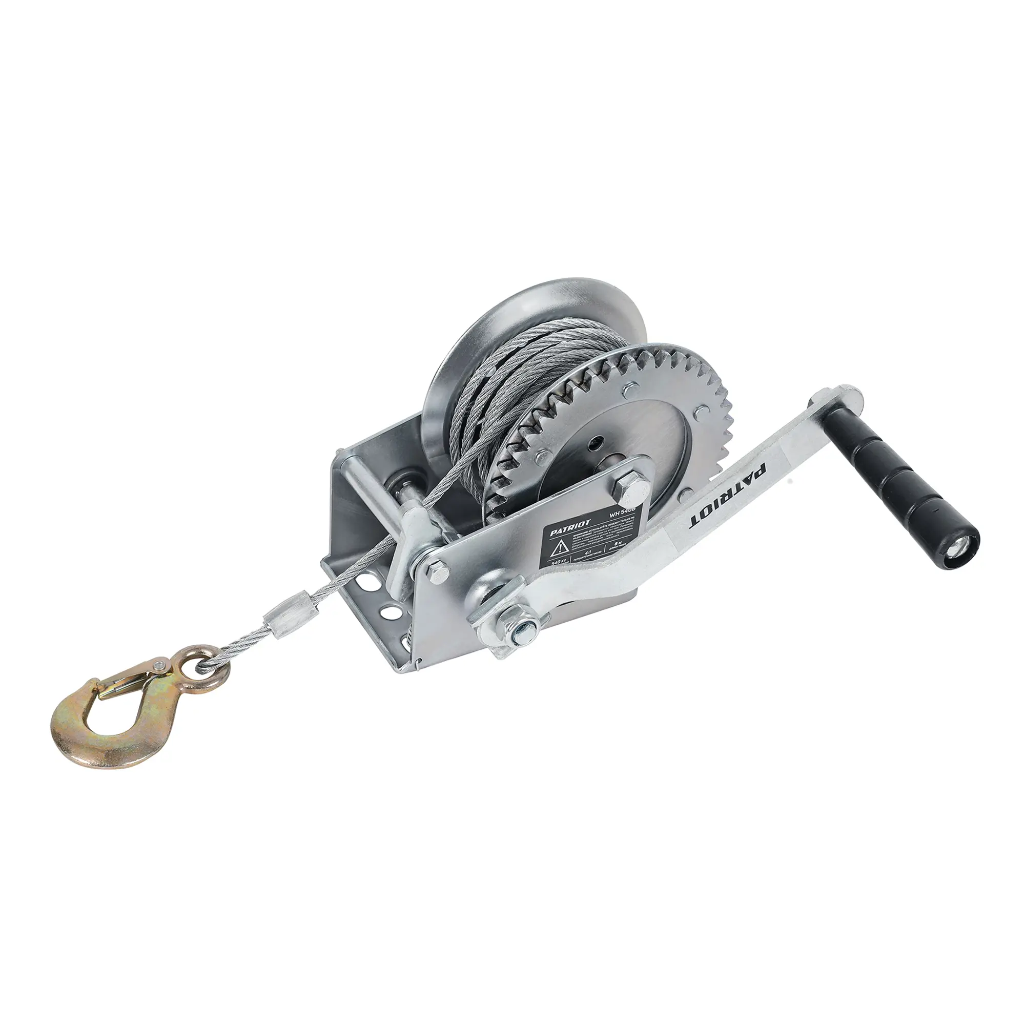 Изображение товара Ручная барабанная лебедка Patriot WH 540B грузоподъемность 540 кг