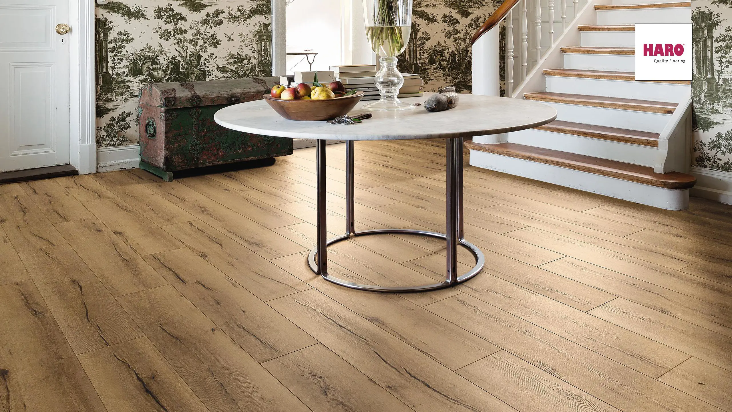 Изображение товара Ламинат Haro Дуб Италика Крем 32 класс 8 мм с фаской, Германия, 2.49 м²
