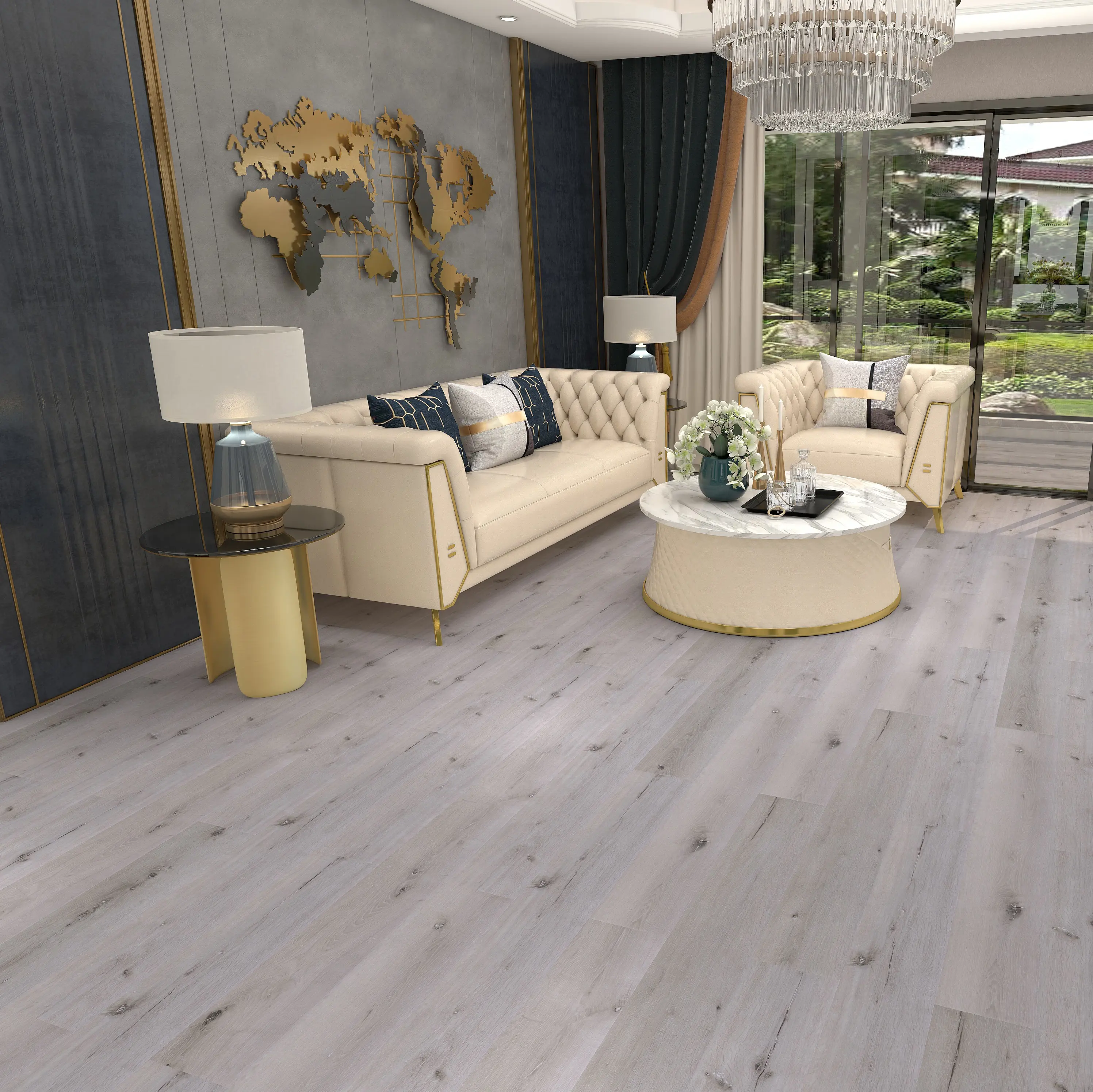 Изображение товара SPC плитка Aspenfloor Aspenfloor Smart Choice Дуб Фостер 43 класс влагостойкая 3.5 мм