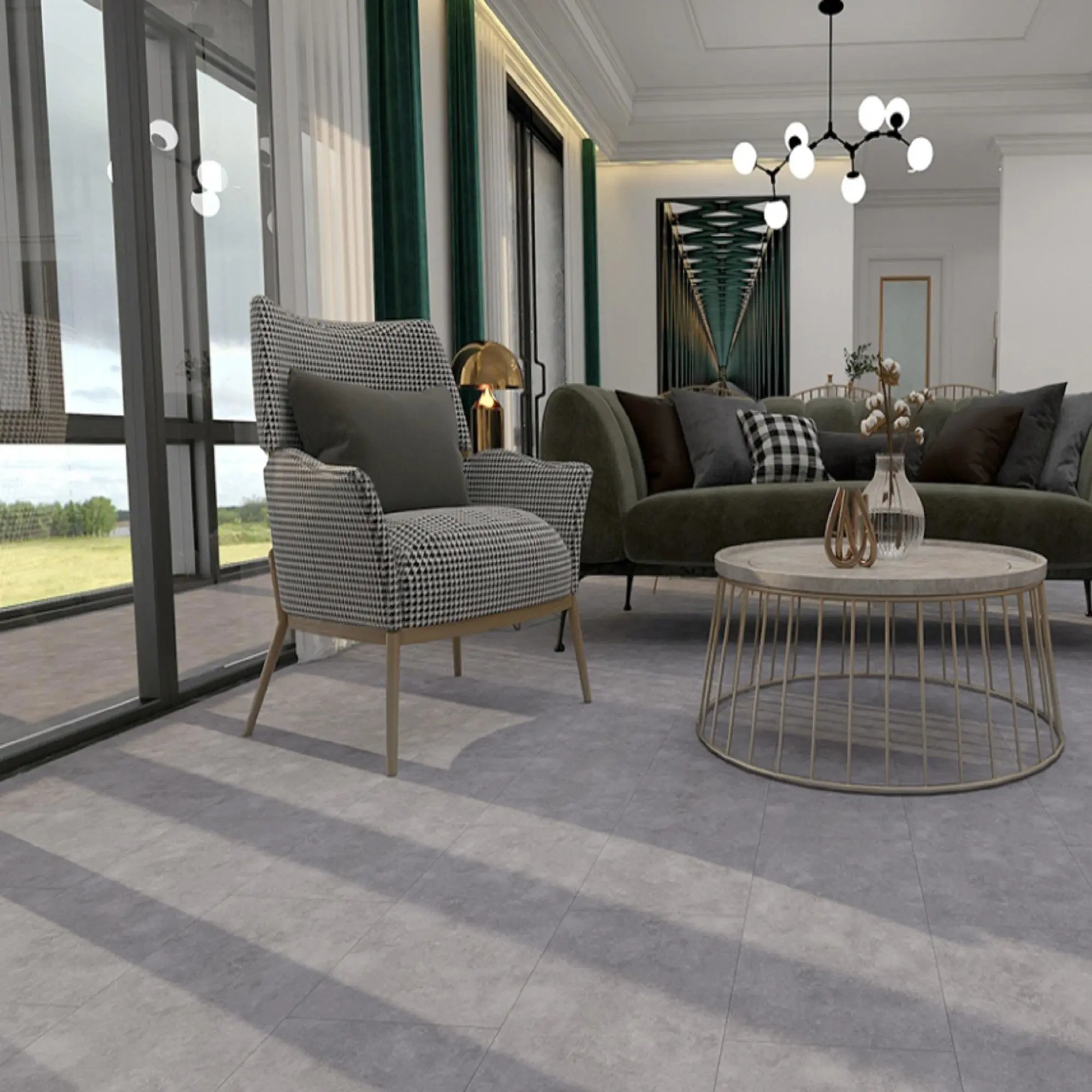 Изображение товара SPC плитка Profield Трионо Марбл 34 класс 5.5 мм 1.86 м²