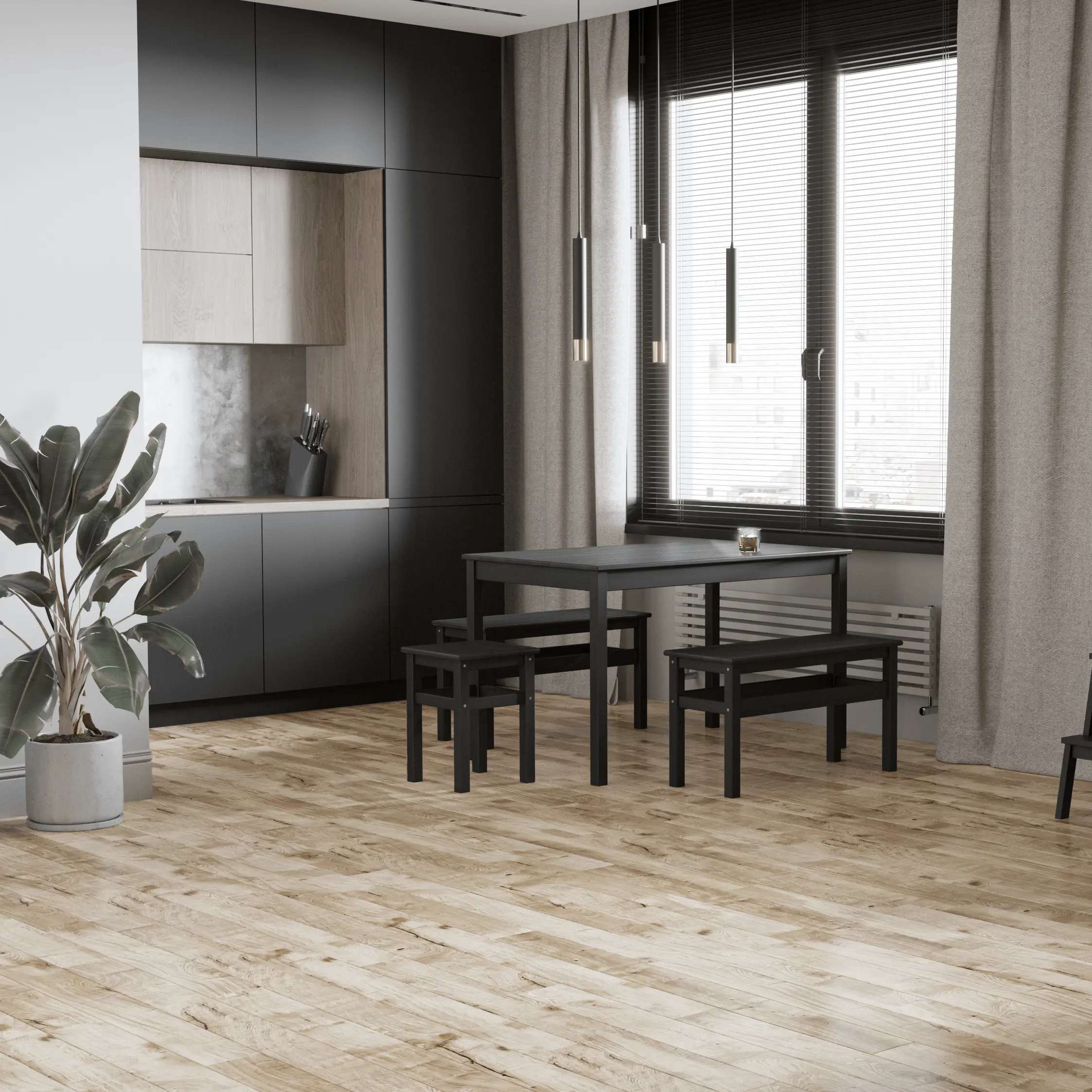 Изображение товара Массивная доска Сибирская береза 401 23 класс толщина 19 мм с фаской 1.21 м²