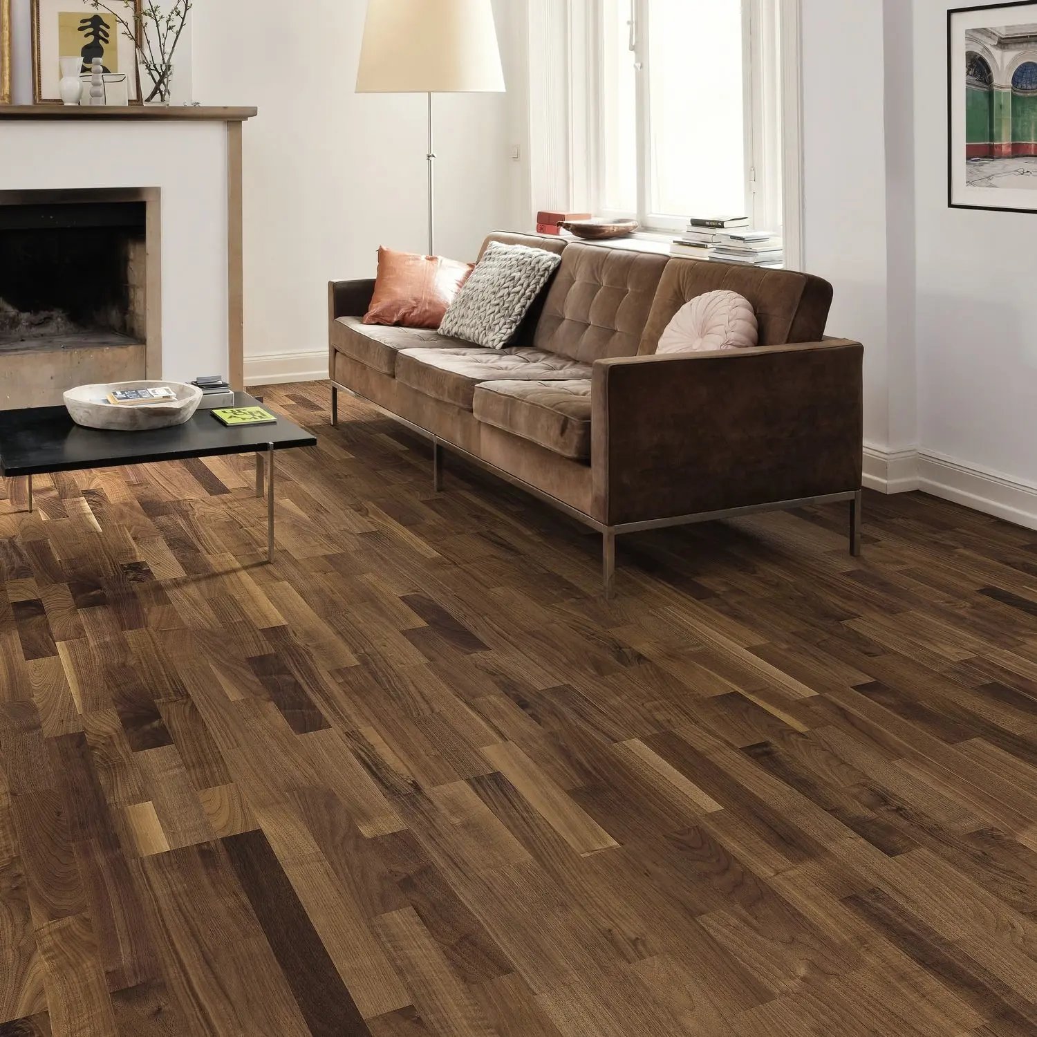 Изображение товара Паркетная доска однополосная Haro Алегро Walnut country permadur дуб толщина 10мм с фаской 3.12 м²