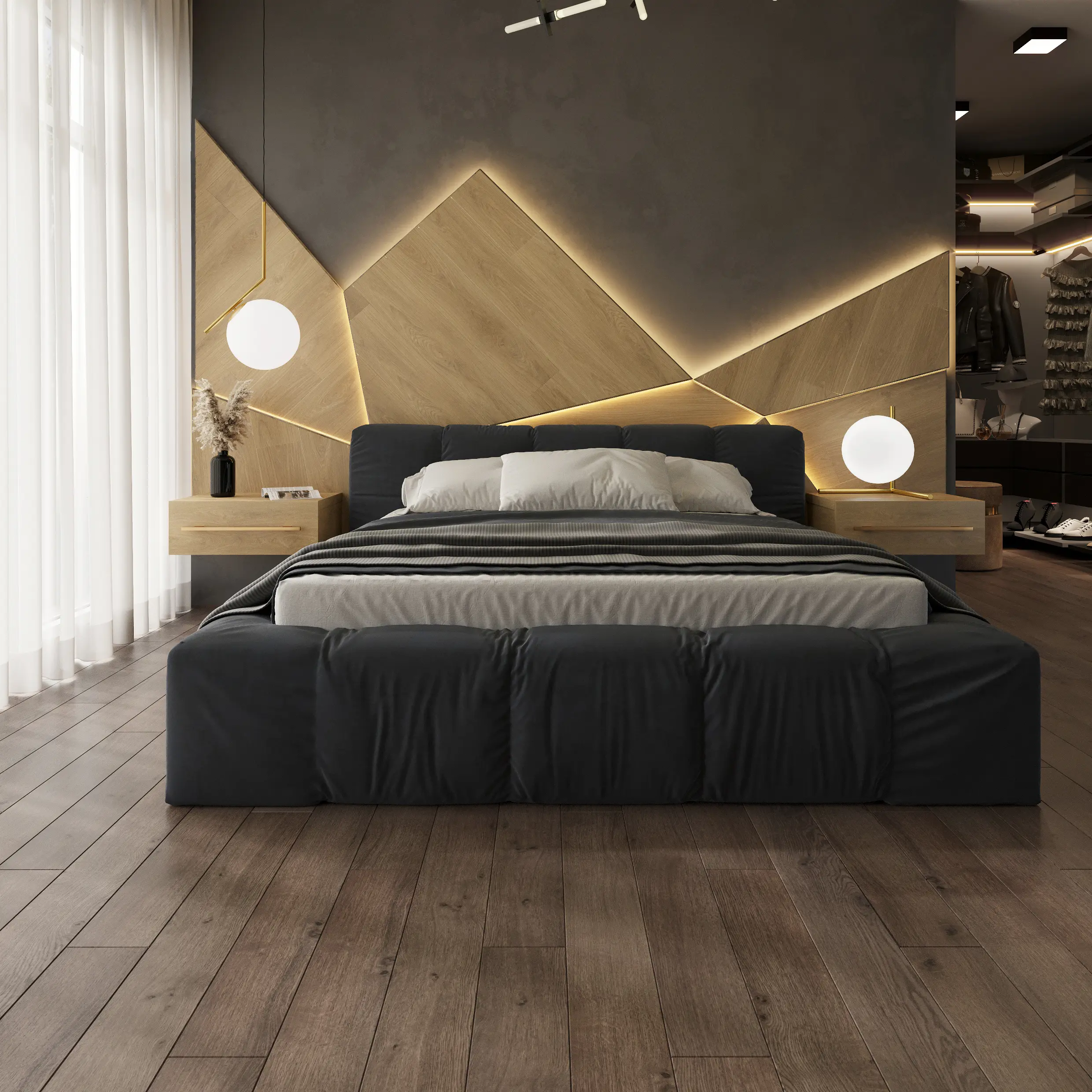 Изображение товара Ламинат AlixFloor Natural Line Дуб Кантри Темный 33 класс, 12 мм, фаска