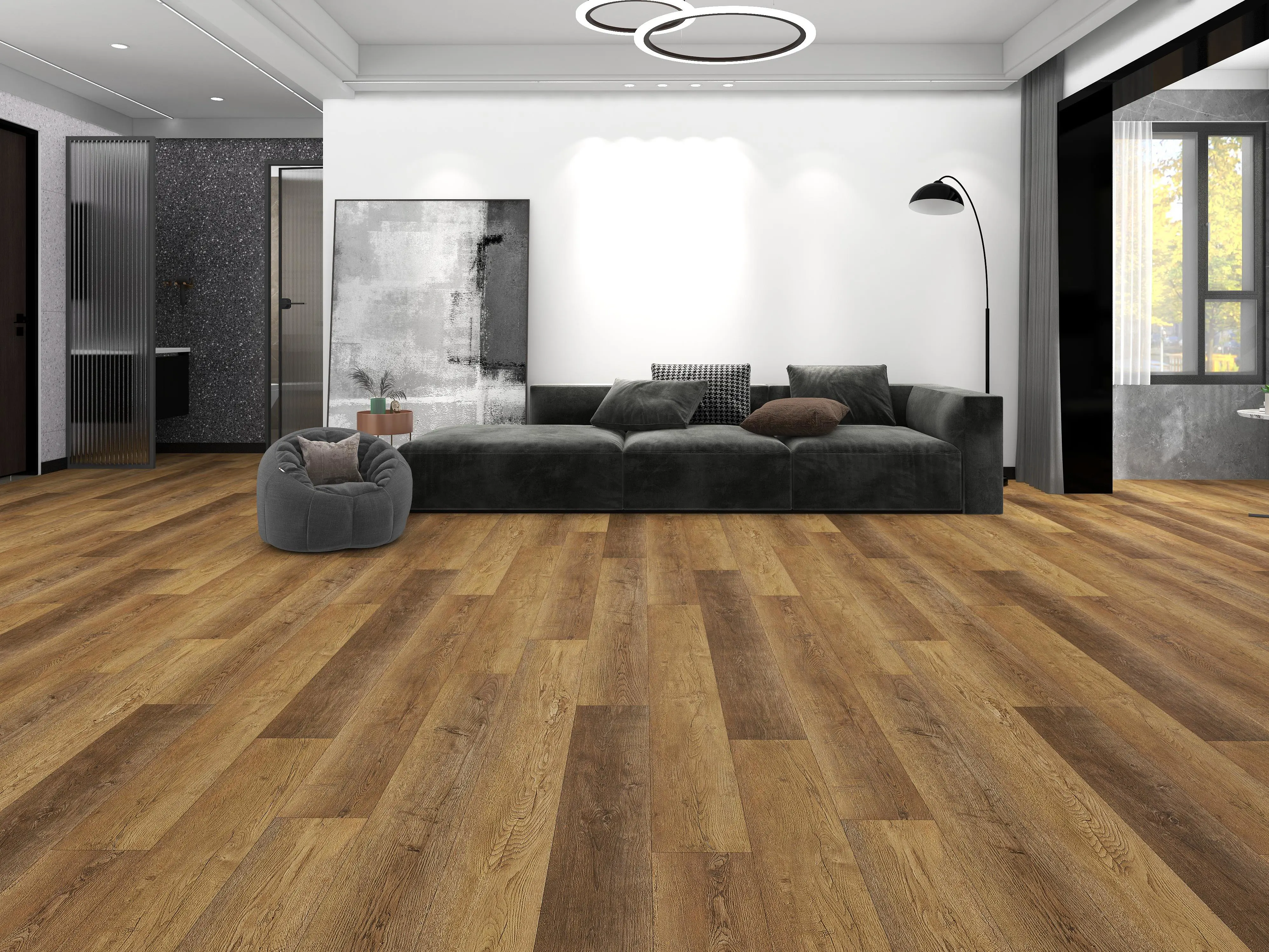 Изображение товара СПК плитка Floorwood Quantum Дуб Томсон 43 класс толщина 5 мм 2.23 м²