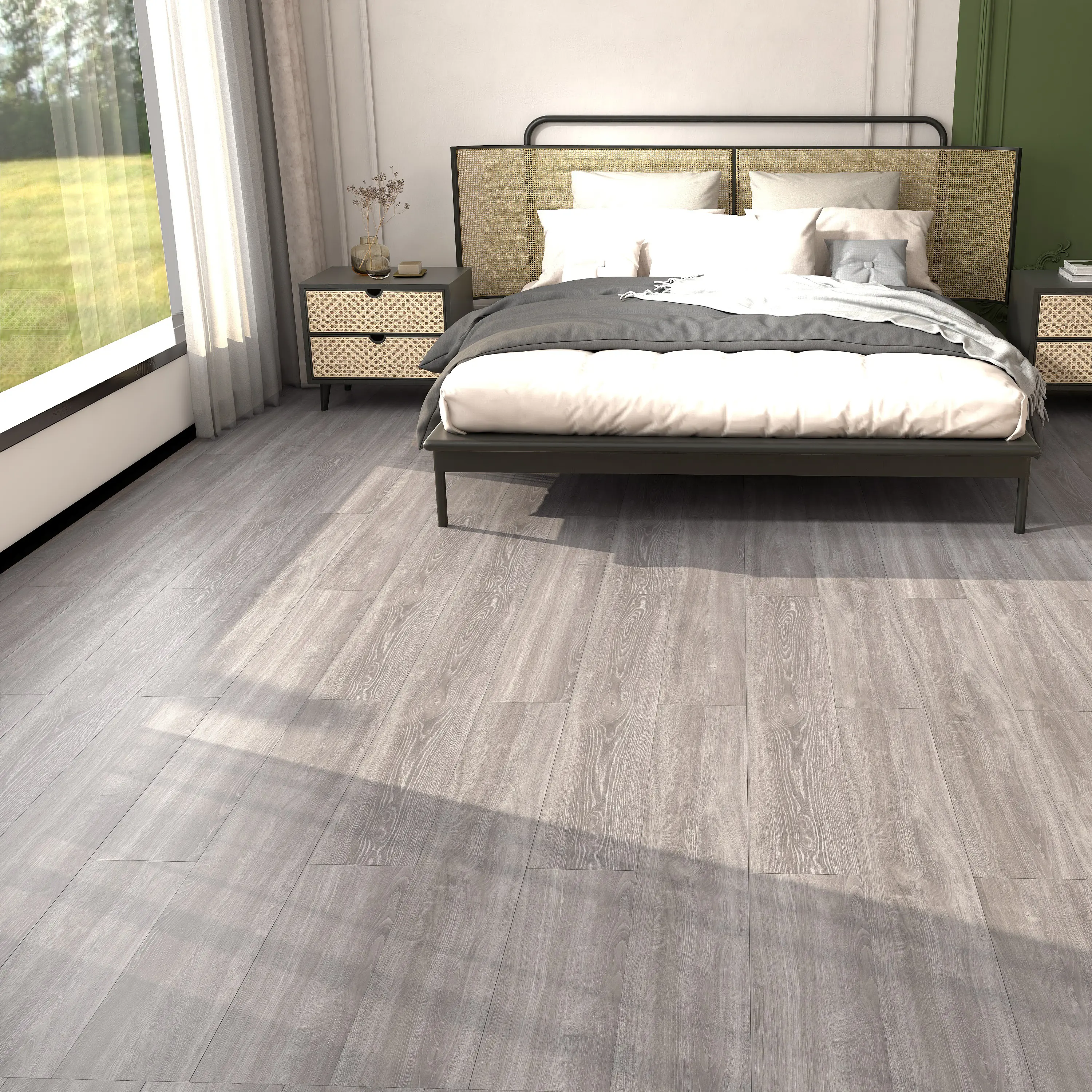 Изображение товара SPC плитка ViFloor Optima Дуб Вермонт 42 класс влагостойкое покрытие для пола 122x18.4 см