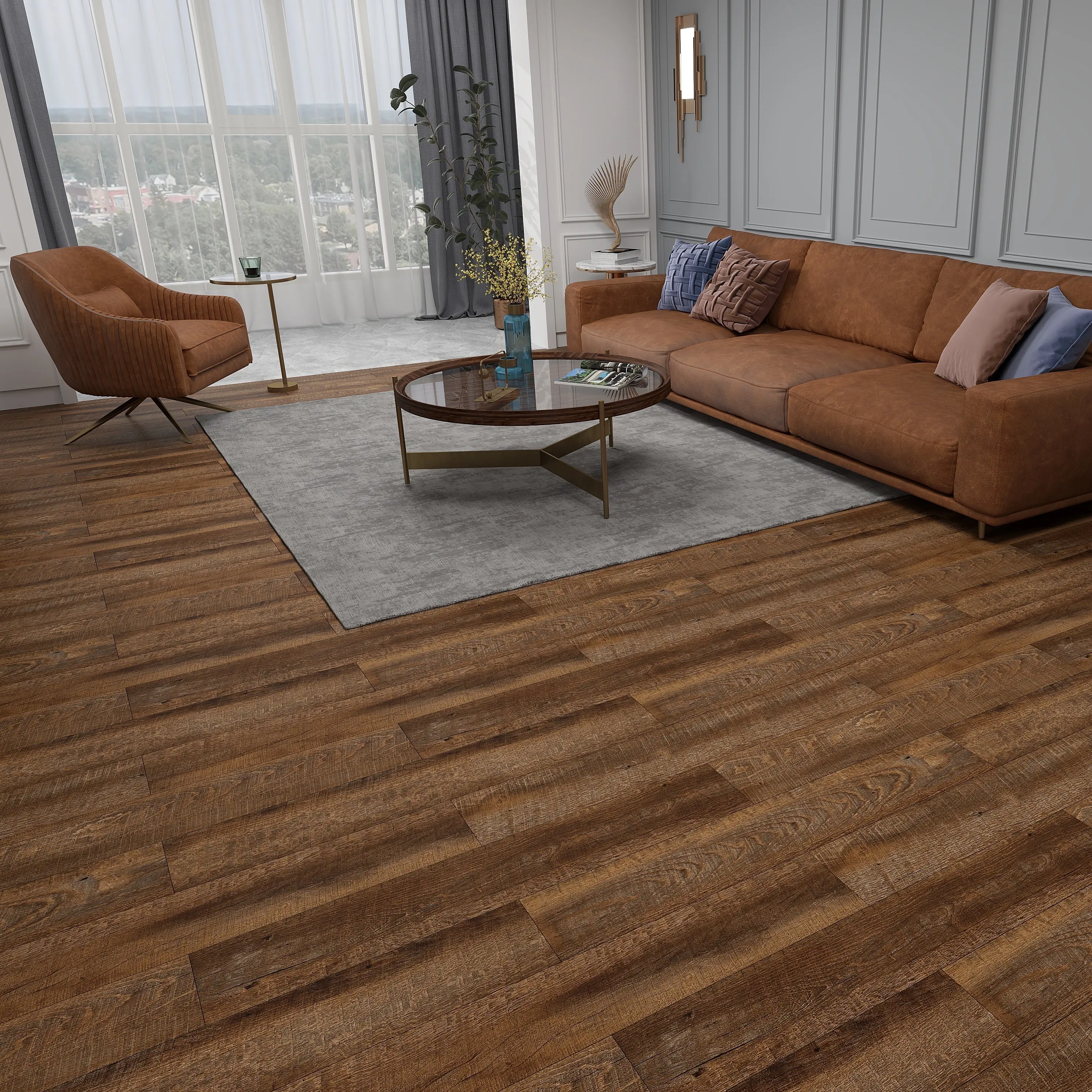 Изображение товара ПВХ плитка Novafloor Stepper Дуб Старинный 31 класс толщина 1.50 мм 2.787 м², цена за упаковку