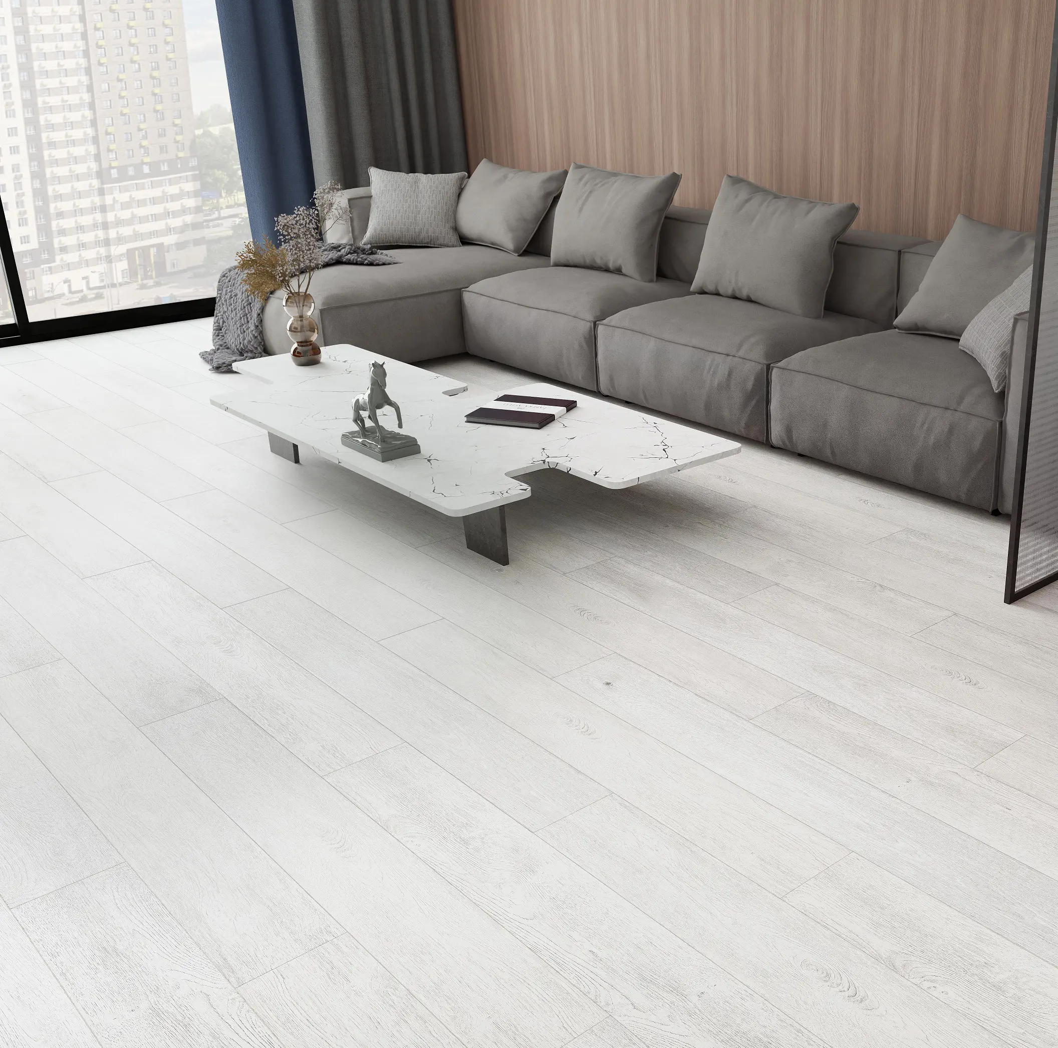 Изображение товара Ламинат Derby Style Дуб Гелиос 33 класс 8 мм влагостойкий с фаской, 2.098 м2