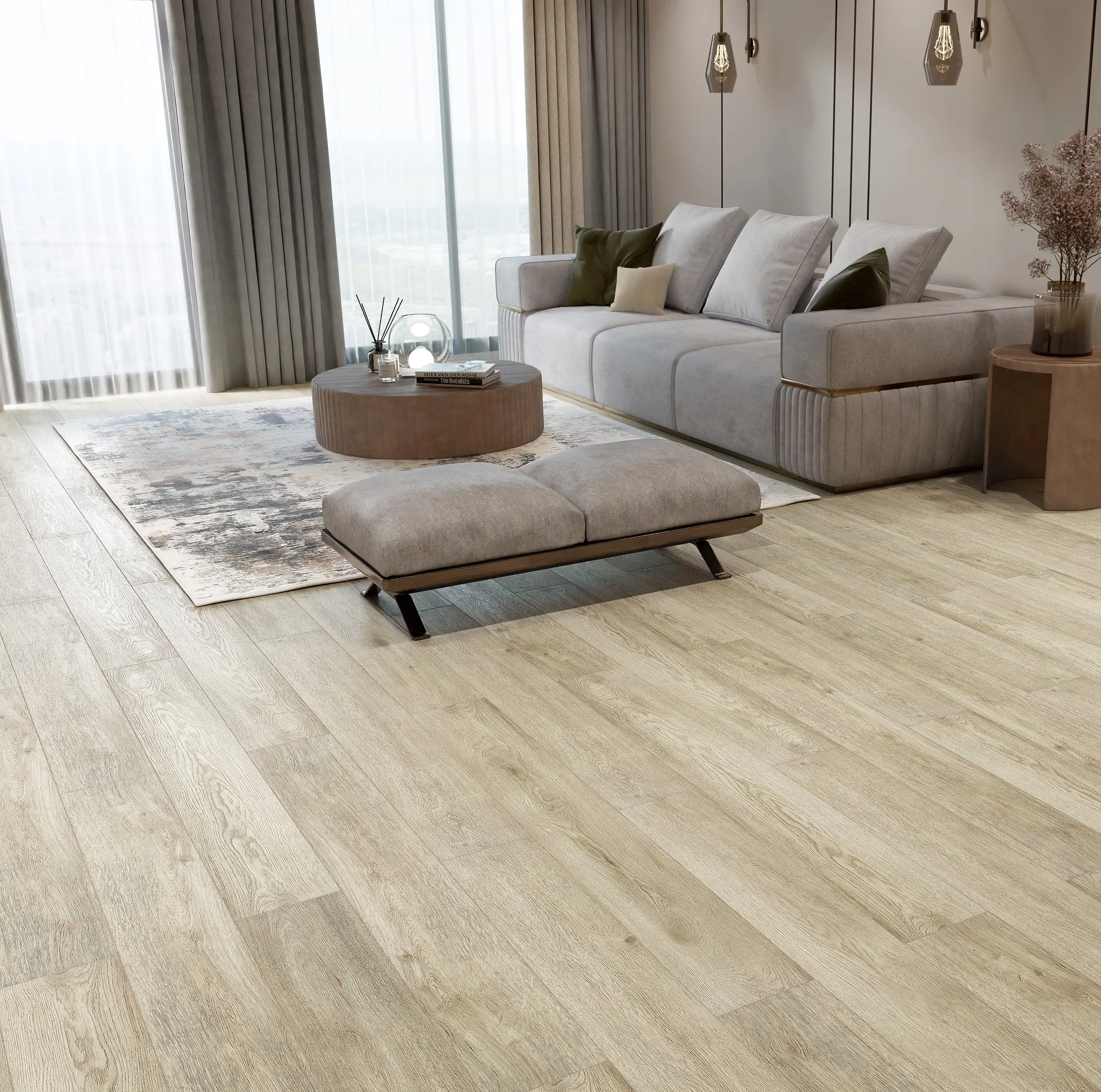 Изображение товара Ламинат Derby Style Дуб Селена 33 класс 8 мм влагостойкий 2.098 м²