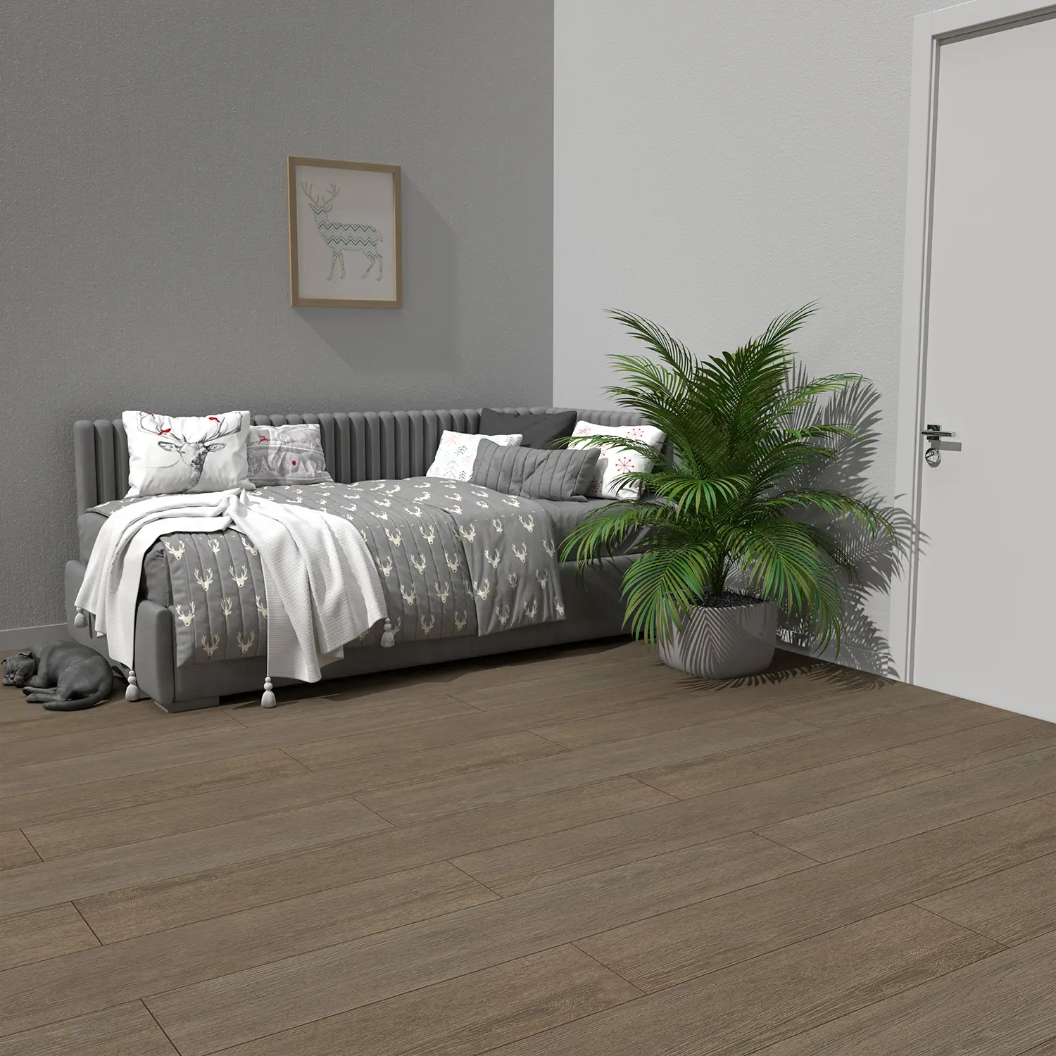 Изображение товара СПК плитка Uniplast Steen 33 класс толщиной 4 мм для пола и стен Россия