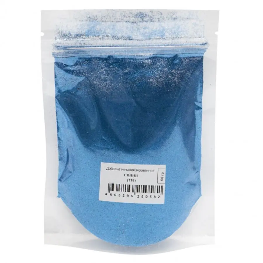 Изображение товара Металлизированная добавка для эффектов свечения и отражения 118 синий 100 г