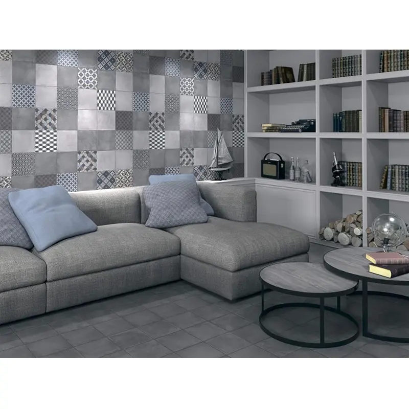 Изображение товара Керамический гранит Kerama Marazzi Карнаби-стрит орнамент серый 20x20см, цена за упаковку