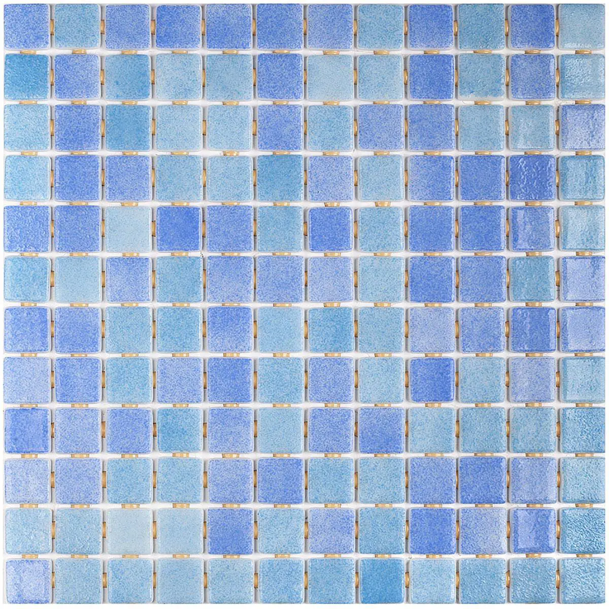 Изображение товара Мозаика Vidrepur MIXED 31x4 см стеклянная голубая, для бассейнов и стен