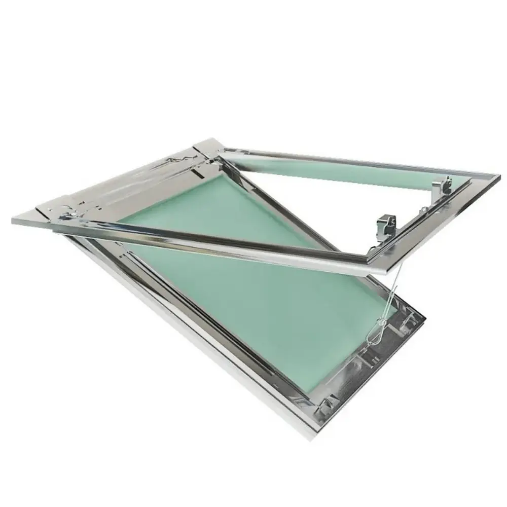 Изображение товара Люк ревизионный алюминиевый Хаммер ХУ-900x300 для потолка, влагостойкий, замки Хафеле