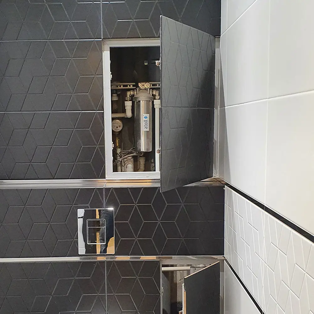 Изображение товара Люк ревизионный Хаммер стил-400x500 сталь с регулировкой, скрытого типа