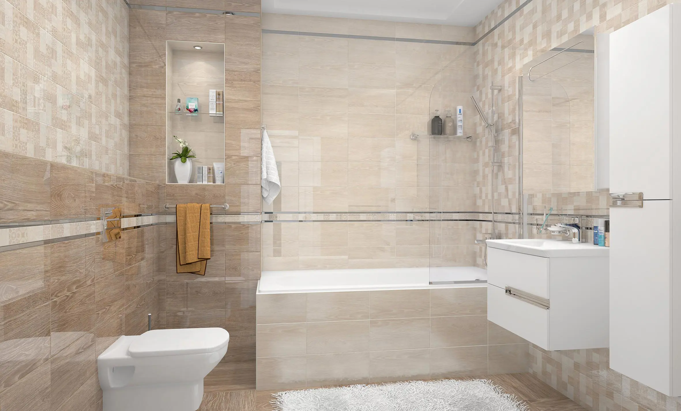 Изображение товара Керамическая плитка Laparet Platan х9999123257 20x40см 1.2 м² цвет разноцветный, цена за упаковку