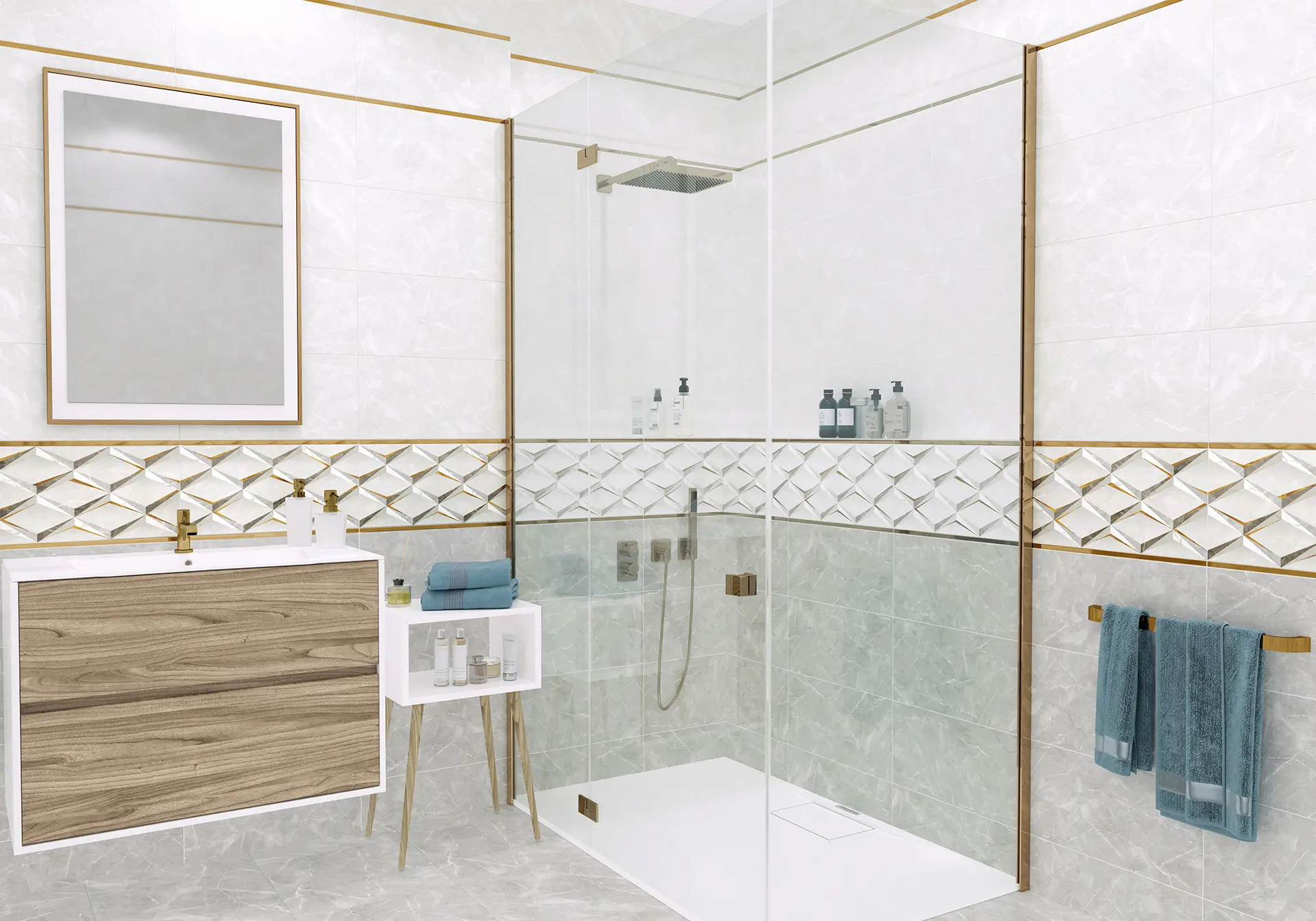 Изображение товара Керамическая плитка Altacera WT9SES25 25x50см 1.63 м² цвет серый, цена за упаковку