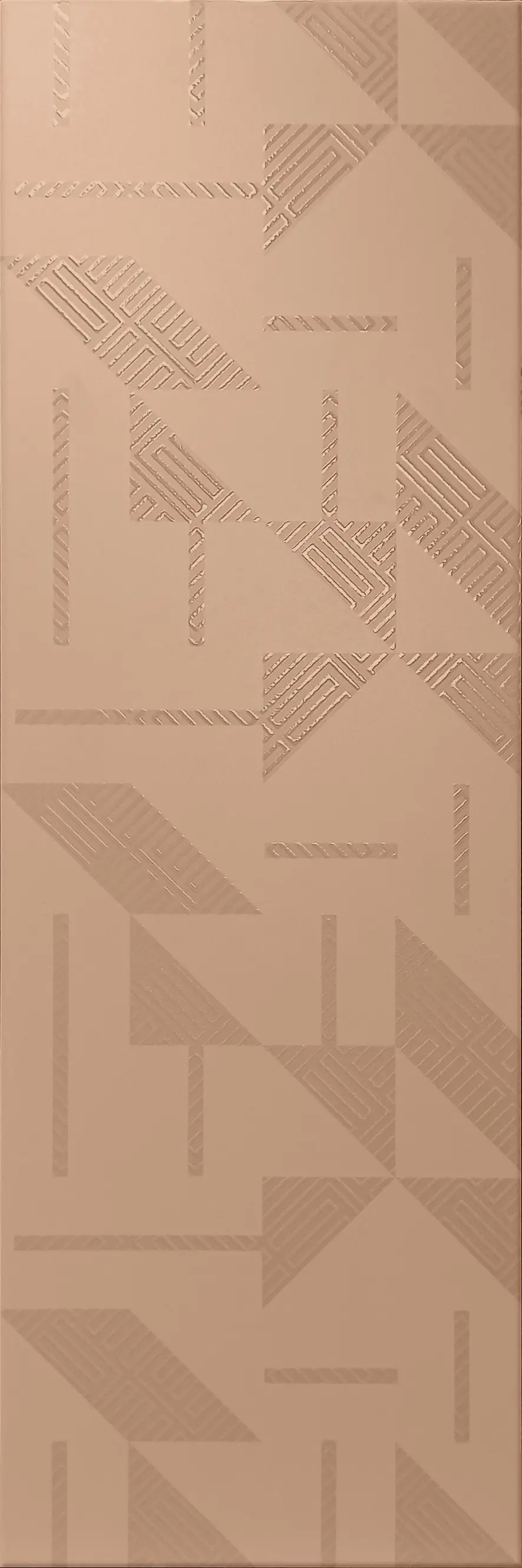 Изображение товара Плитка настенная Керамин Сонет 25x75 см розовая, неполированный гладкий эффект