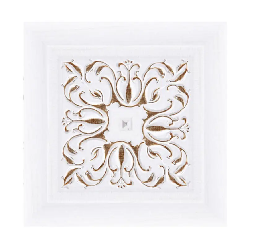 Изображение товара 3D Панель Decomaster Вставка декоративная 164-2-118 10x10см 0.1 м² цвет белый