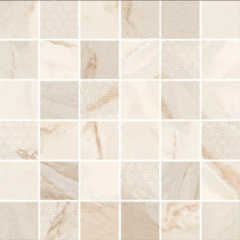 Изображение товара Мозаика Kerlife Calacatta Gold 4 глина 30x30см цвет бежевый