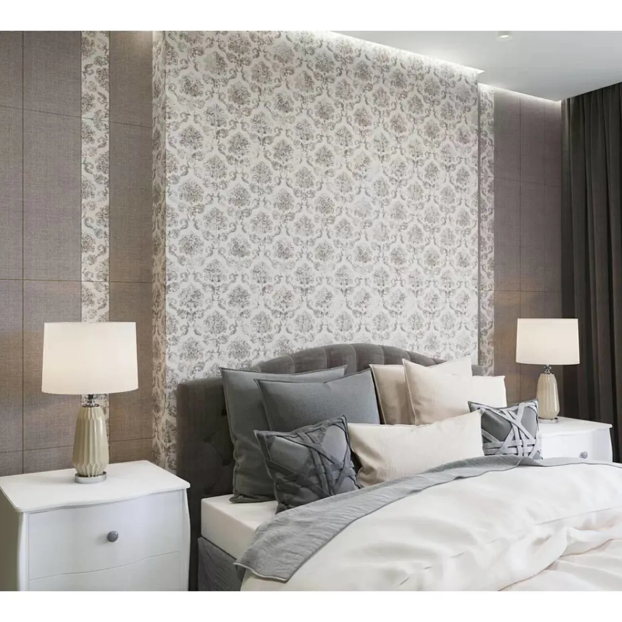 Изображение товара Керамическая настенная плитка Телари 7Д 25x75 Бежевый глянцевый Беларусь