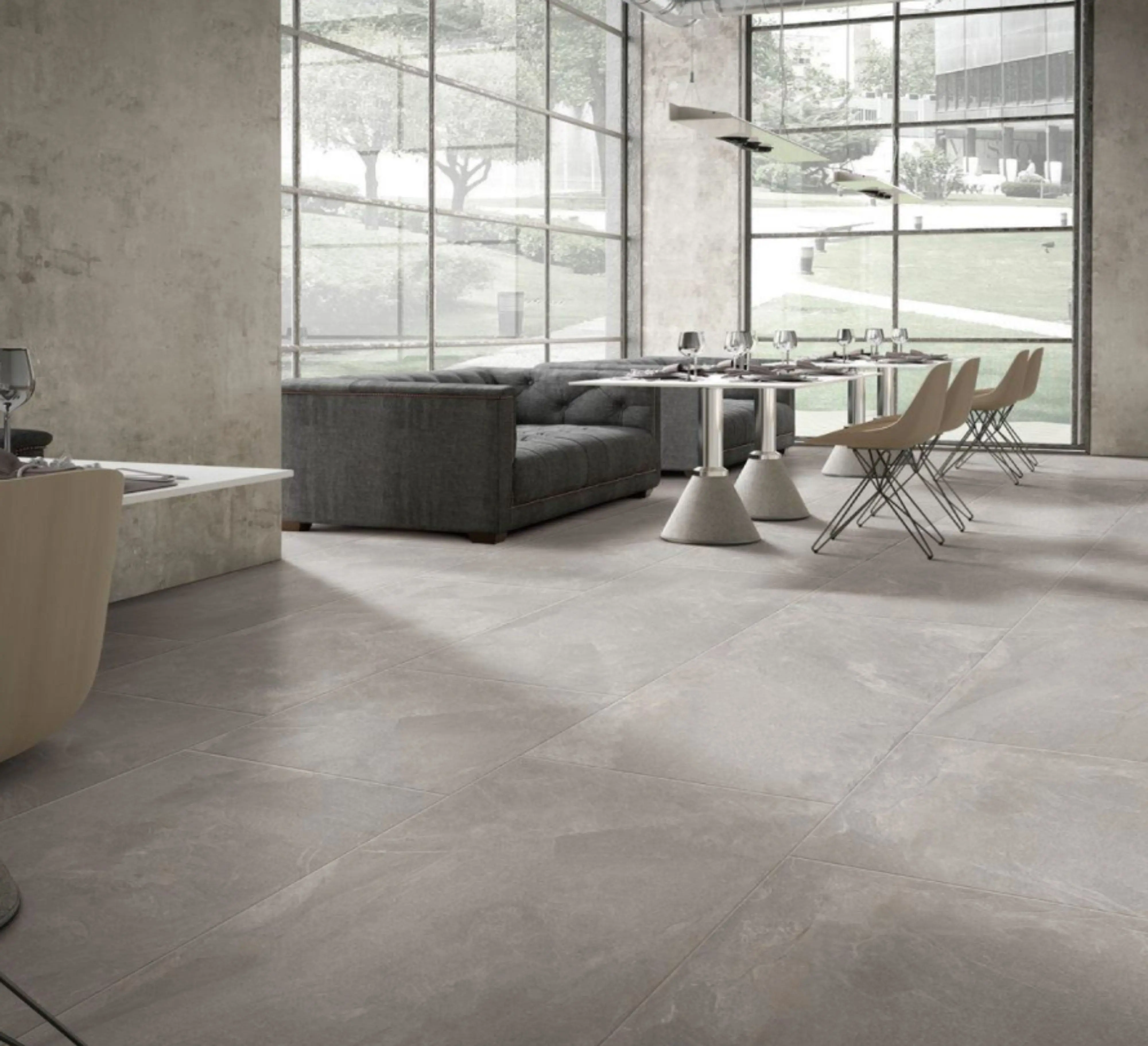 Изображение товара Керамогранит Basiloni Home 60x120 см серый мраморный для пола и стен