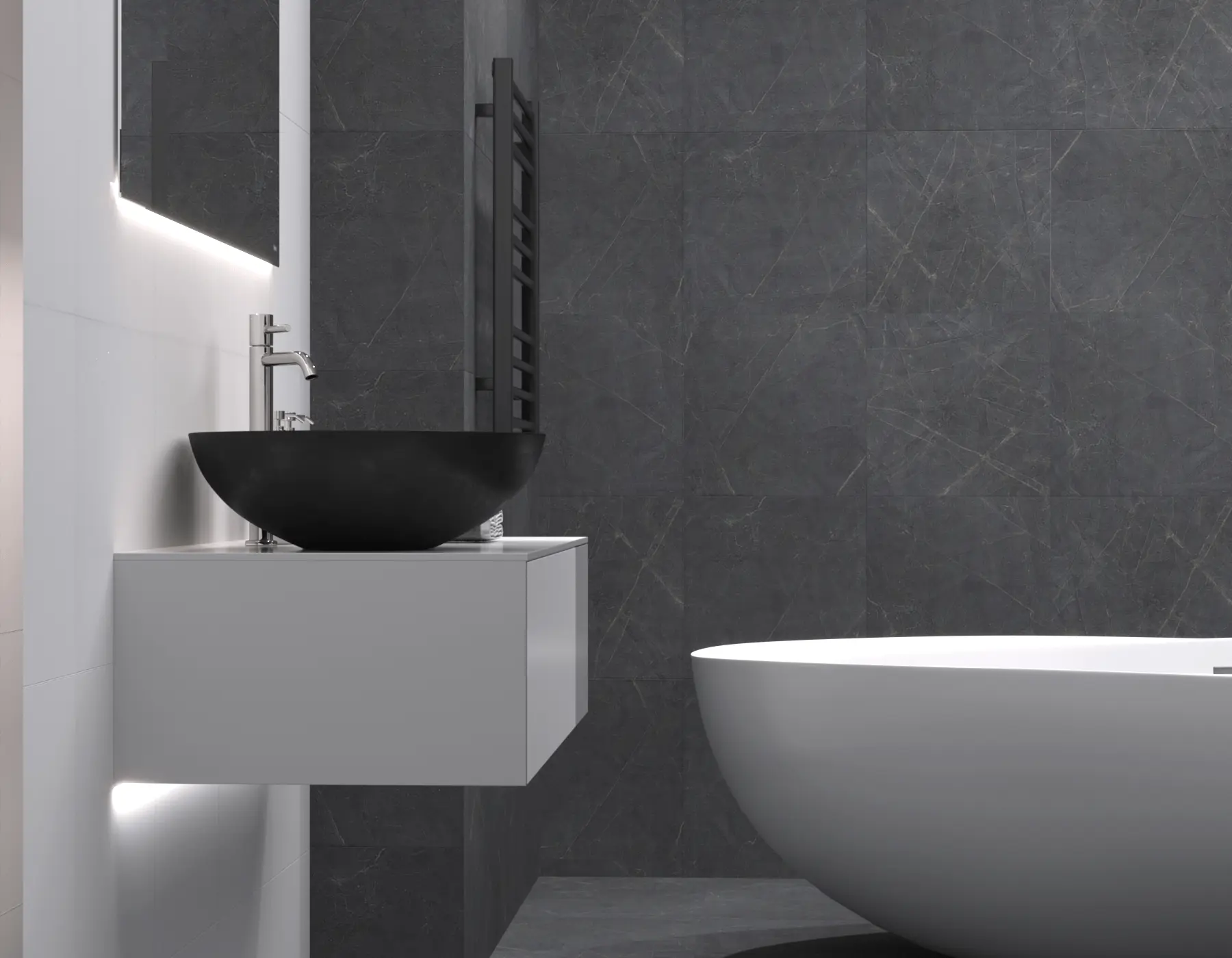 Изображение товара Керамогранит Smregion Imperial Grey 03 UZ 60x60см 1.44 м² цвет серый