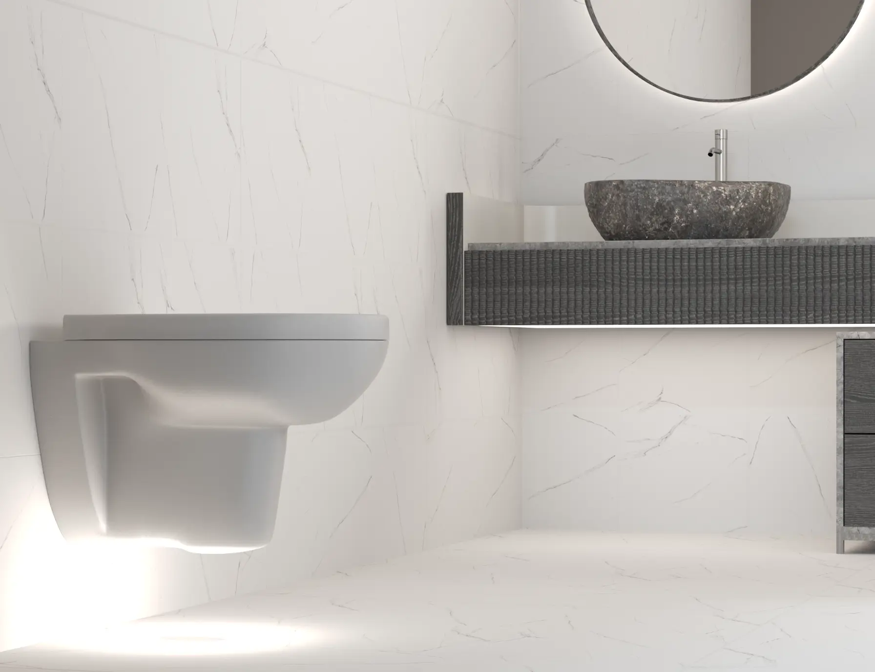 Изображение товара Керамогранит Smregion Z66D02 60x60см 1.44 м² цвет белый