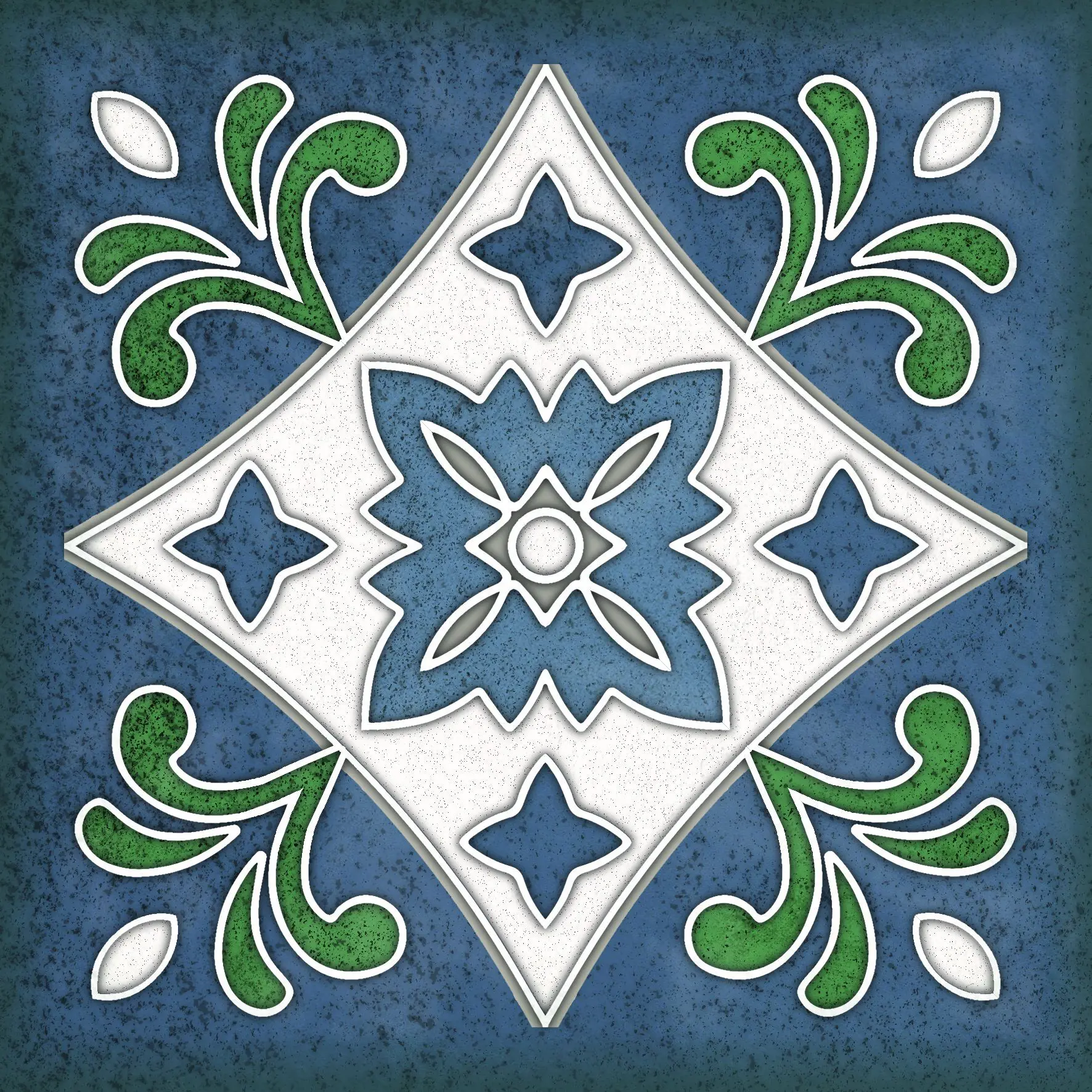 Изображение товара Керамическая настенная плитка Kerlife Smalto Decor 15x15 см синяя