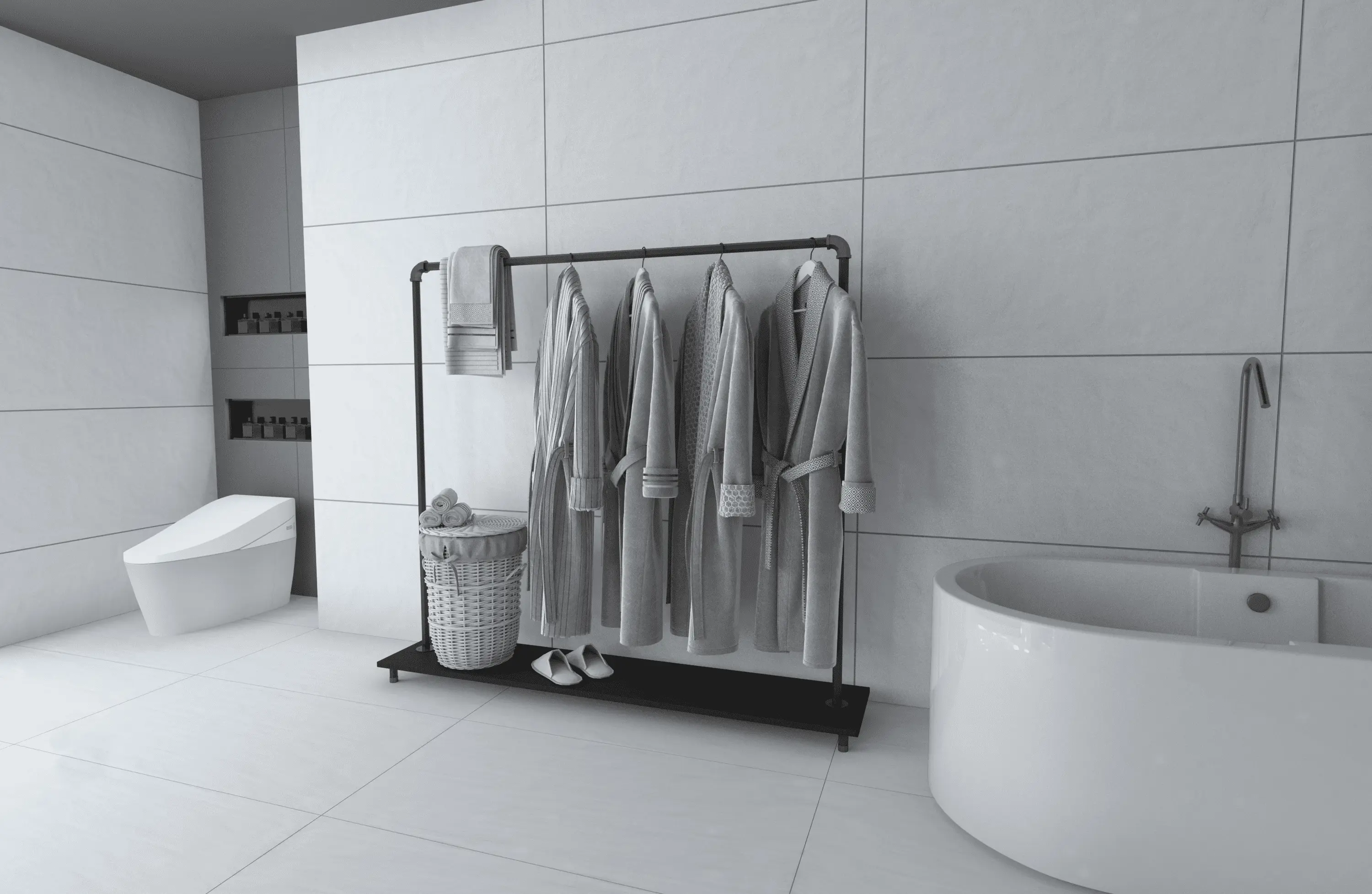 Изображение товара Керамогранит Kerald Sprinkle White matt 60x120 см для стен и пола, индийский мрамор