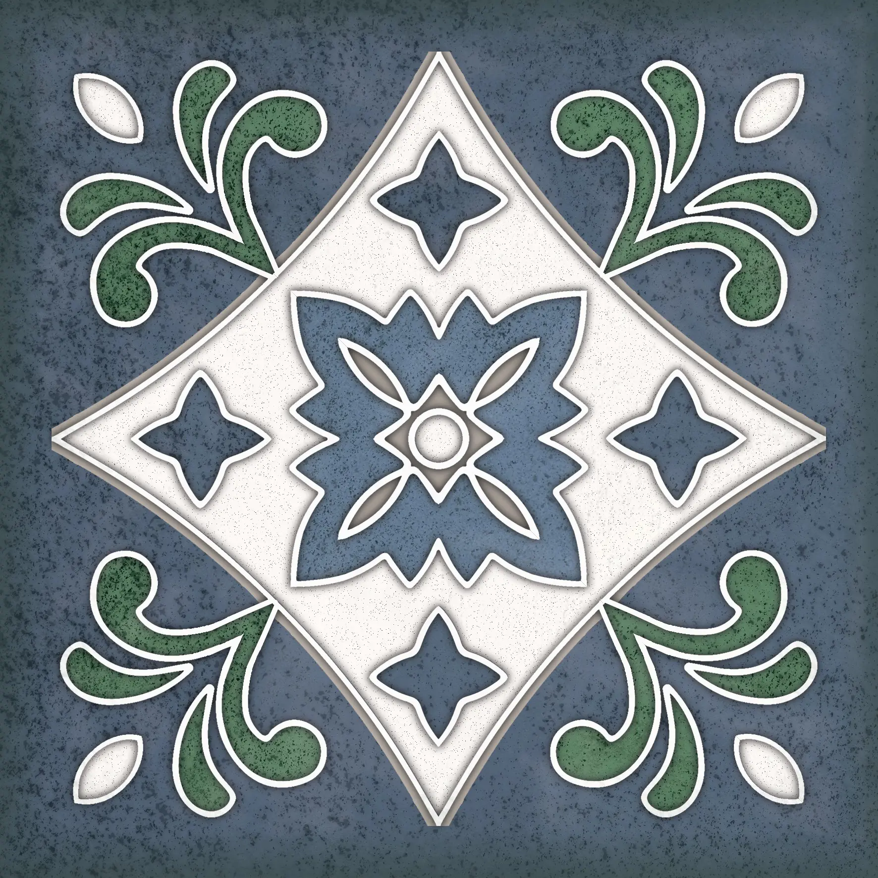 Изображение товара Керамическая плитка Керлайф Smalto Decor 3 Blu 15x15см для стен, 0.9 м², синий