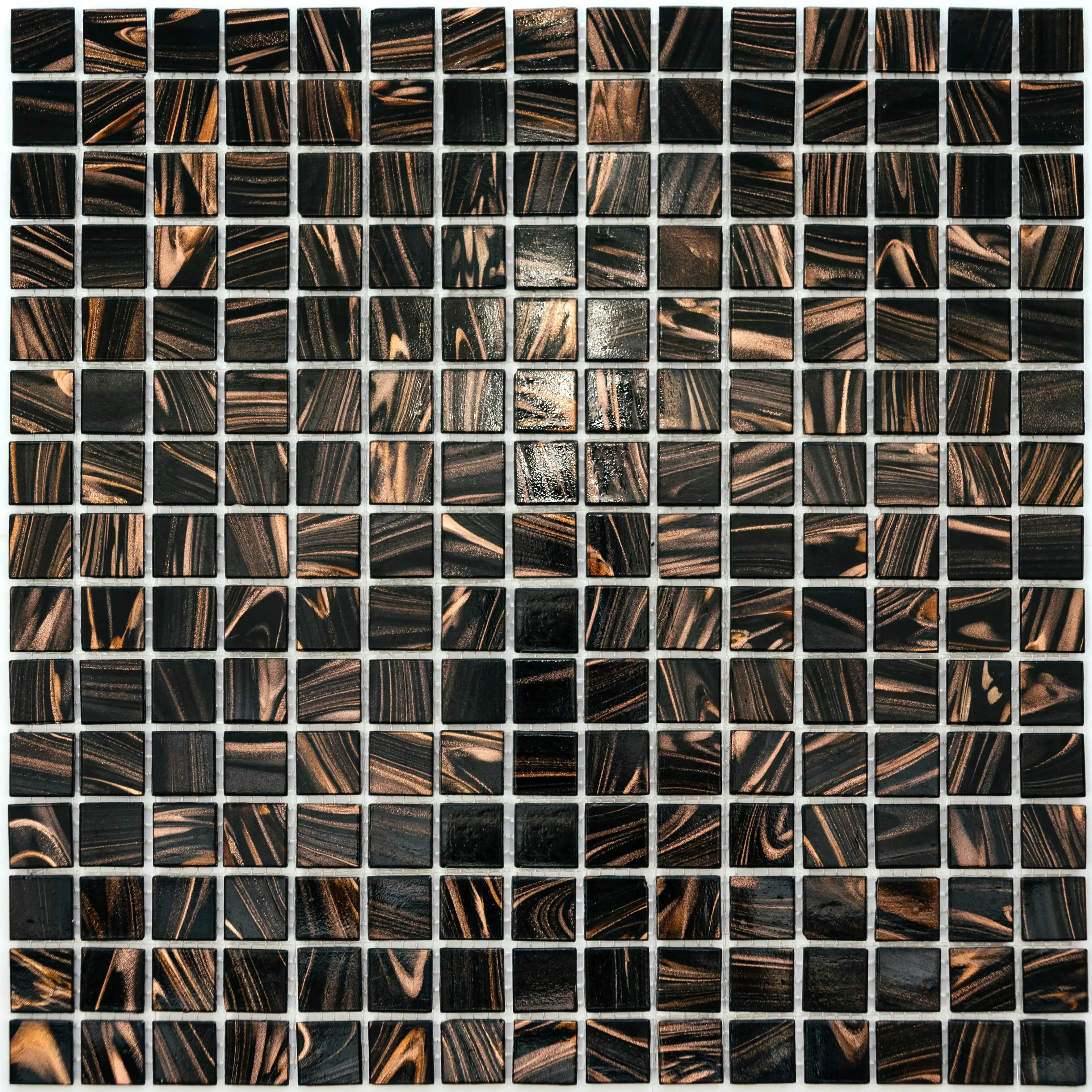 Изображение товара Декоративная мозаика Nsmosaic Se10 NS02GG0011 32.7x32.7см цвет Коричневый