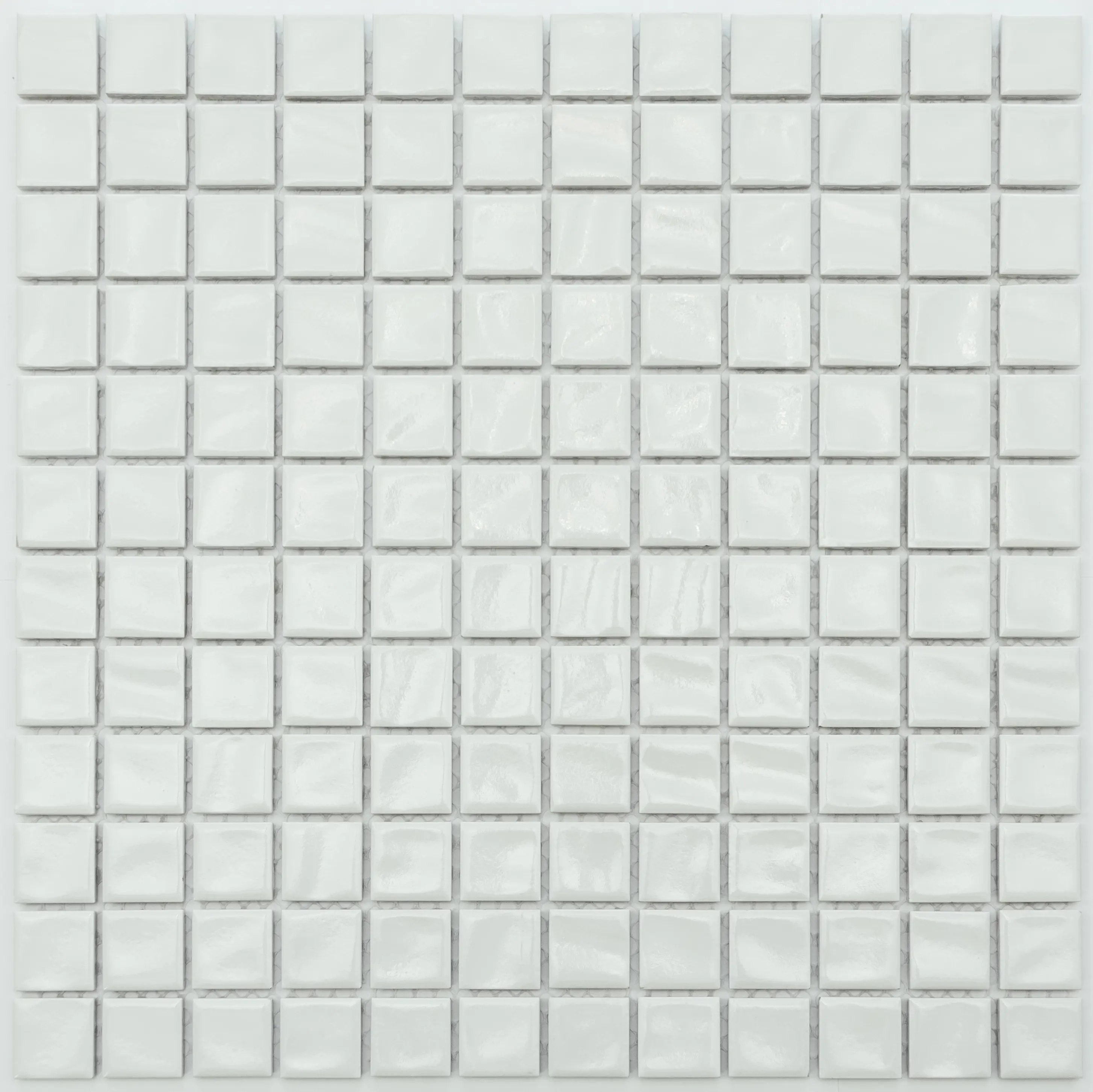 Изображение товара Декоративная керамическая мозаика NSmosaic P-533 30x30см белый глянцевый