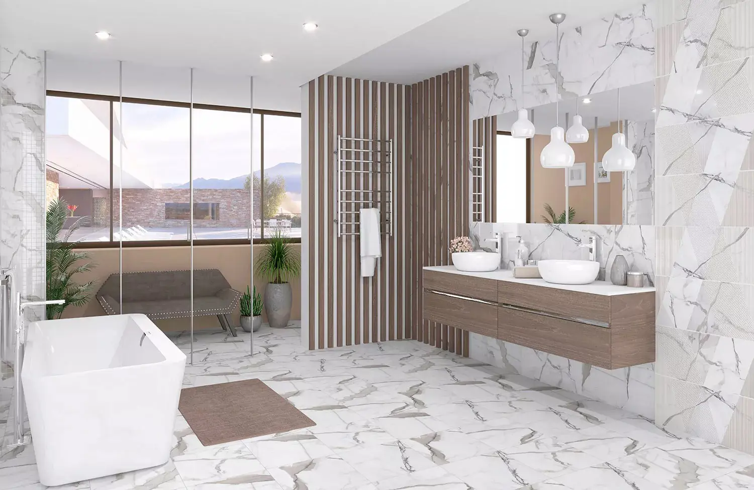 Изображение товара Напольная плитка Kerlife 838prm 42x42см цвет белый