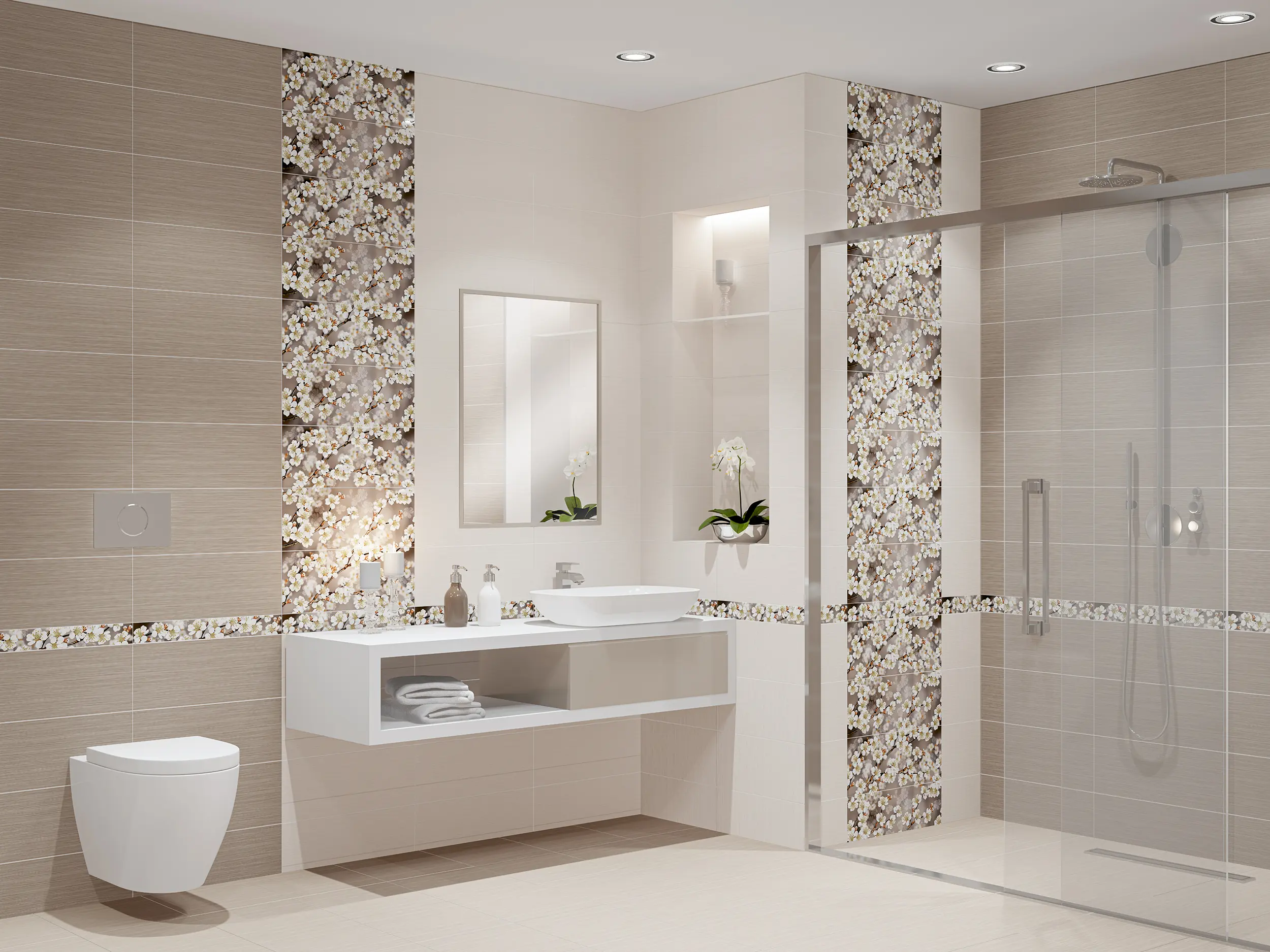 Изображение товара Настенная плитка Azori Amati 504111101ekb 20.1x50.5см цвет коричневый