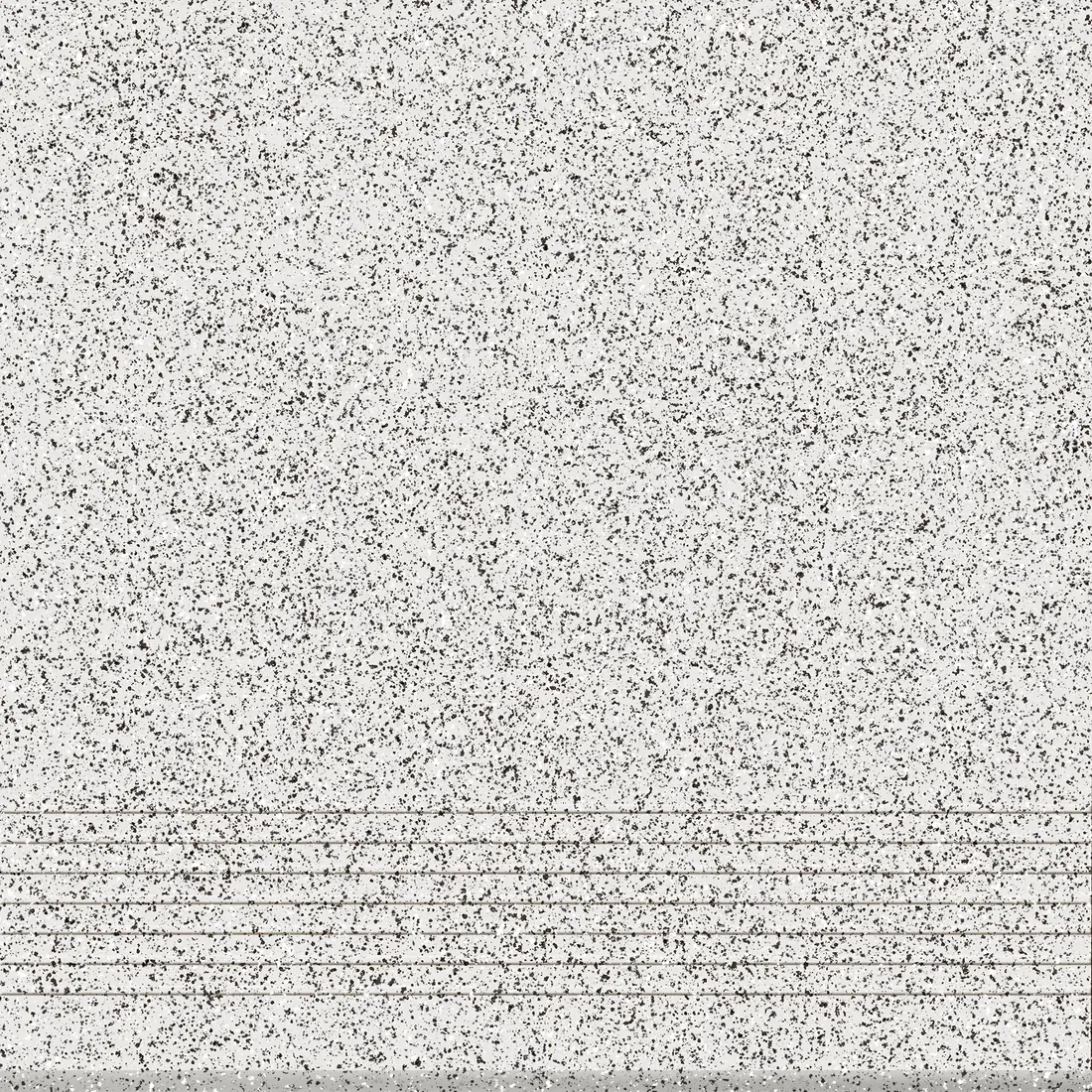 Изображение товара Ступень Cersanit Milton серый рельеф 29.8x29.8 см керамогранит для лестниц и интерьера