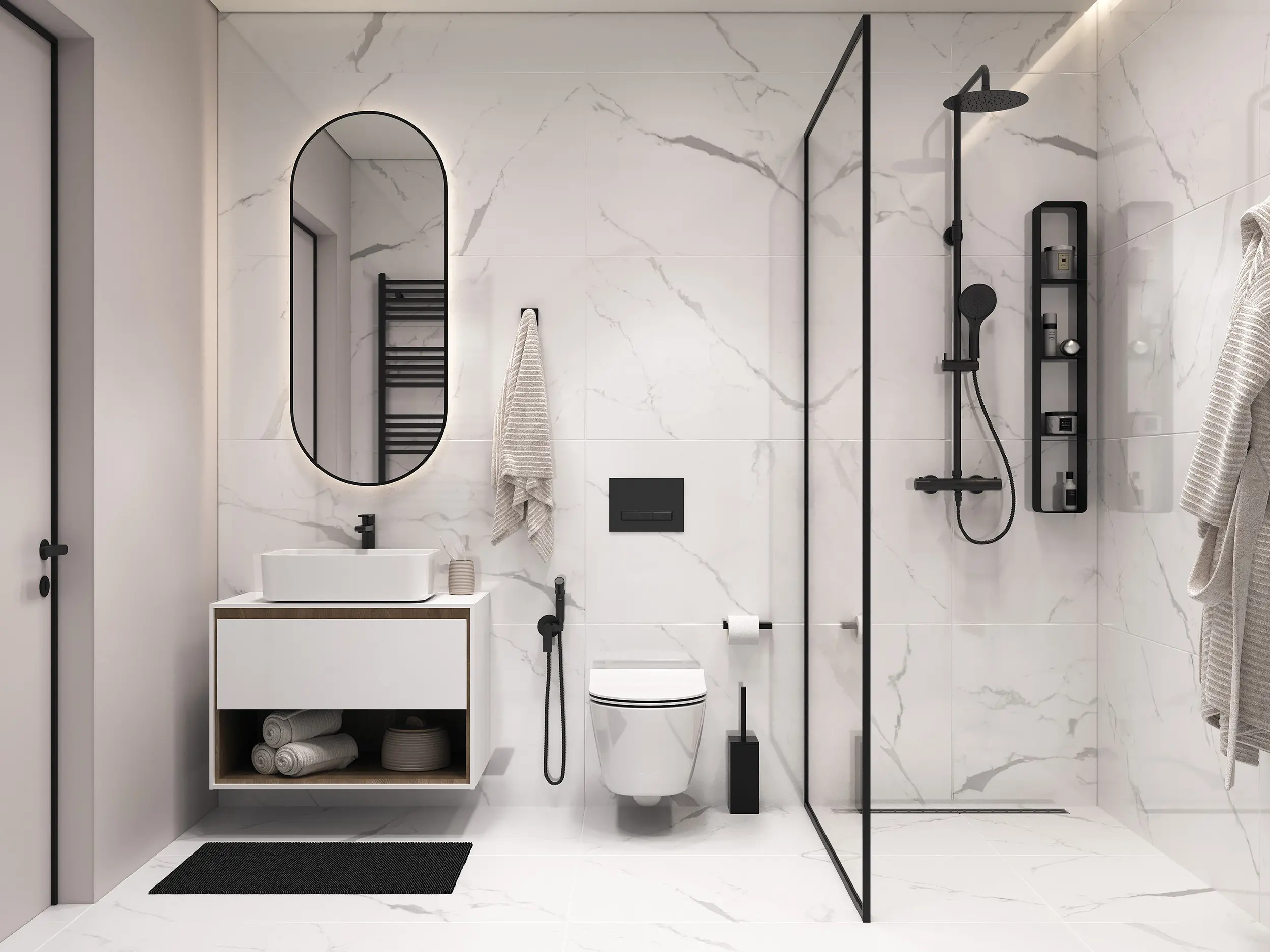 Изображение товара Керамогранит Cersanit Deep Calacatta 60x120 см белый для пола и стен