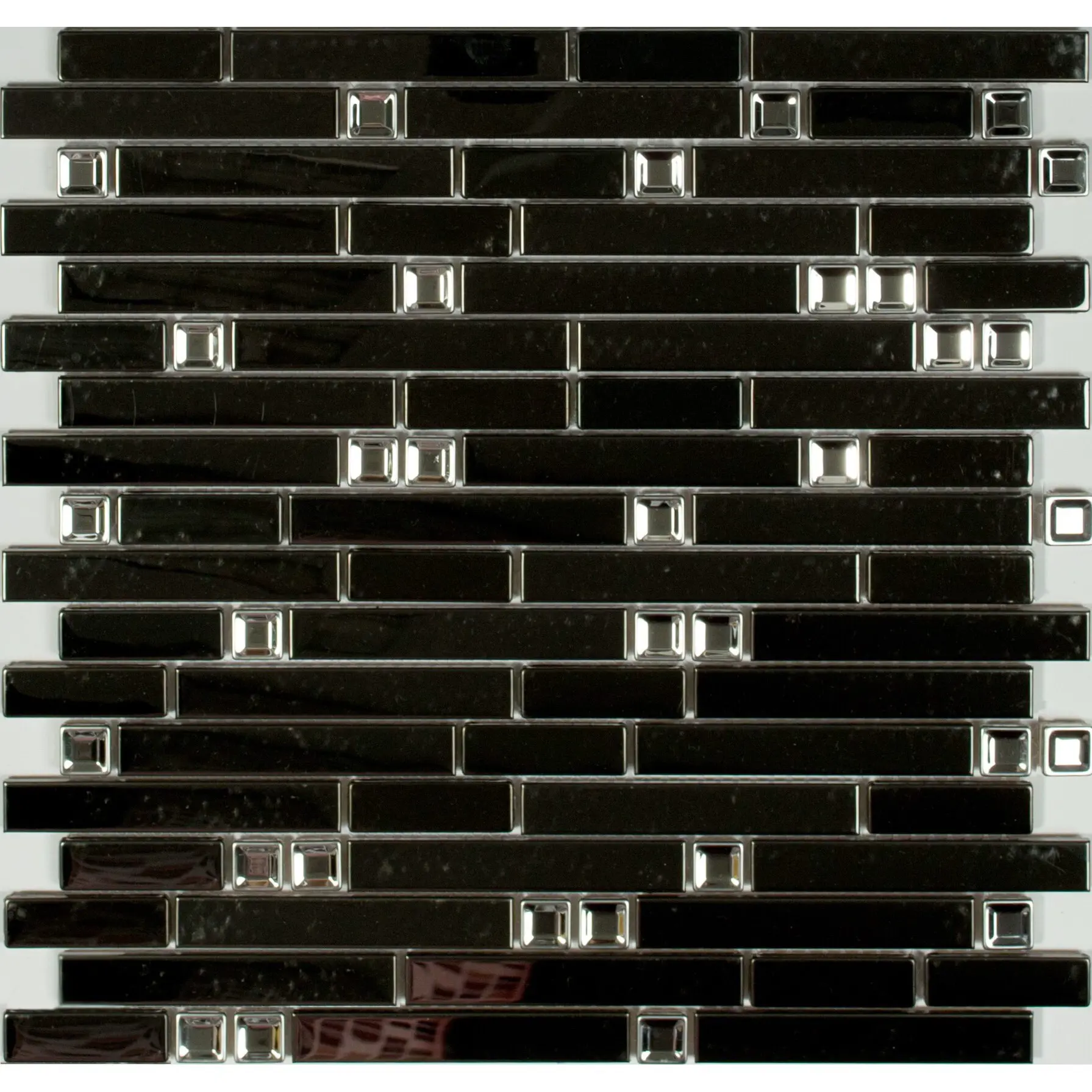 Изображение товара Декоративная мозаика Nsmosaic Ms-604 NS04ME0005nsk 29.8x30.5см цвет Серый/серебристый