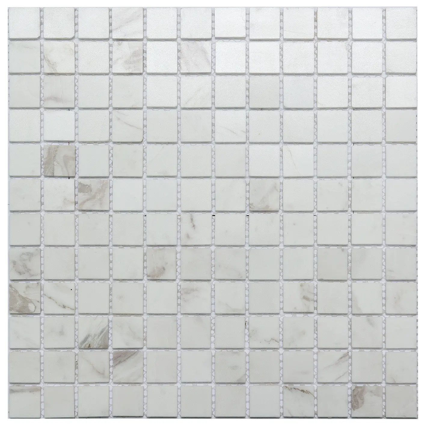 Изображение товара Декоративная мозаика из натурального мрамора Bianco Carrara 29.8x29.8 см NSMOSAIC