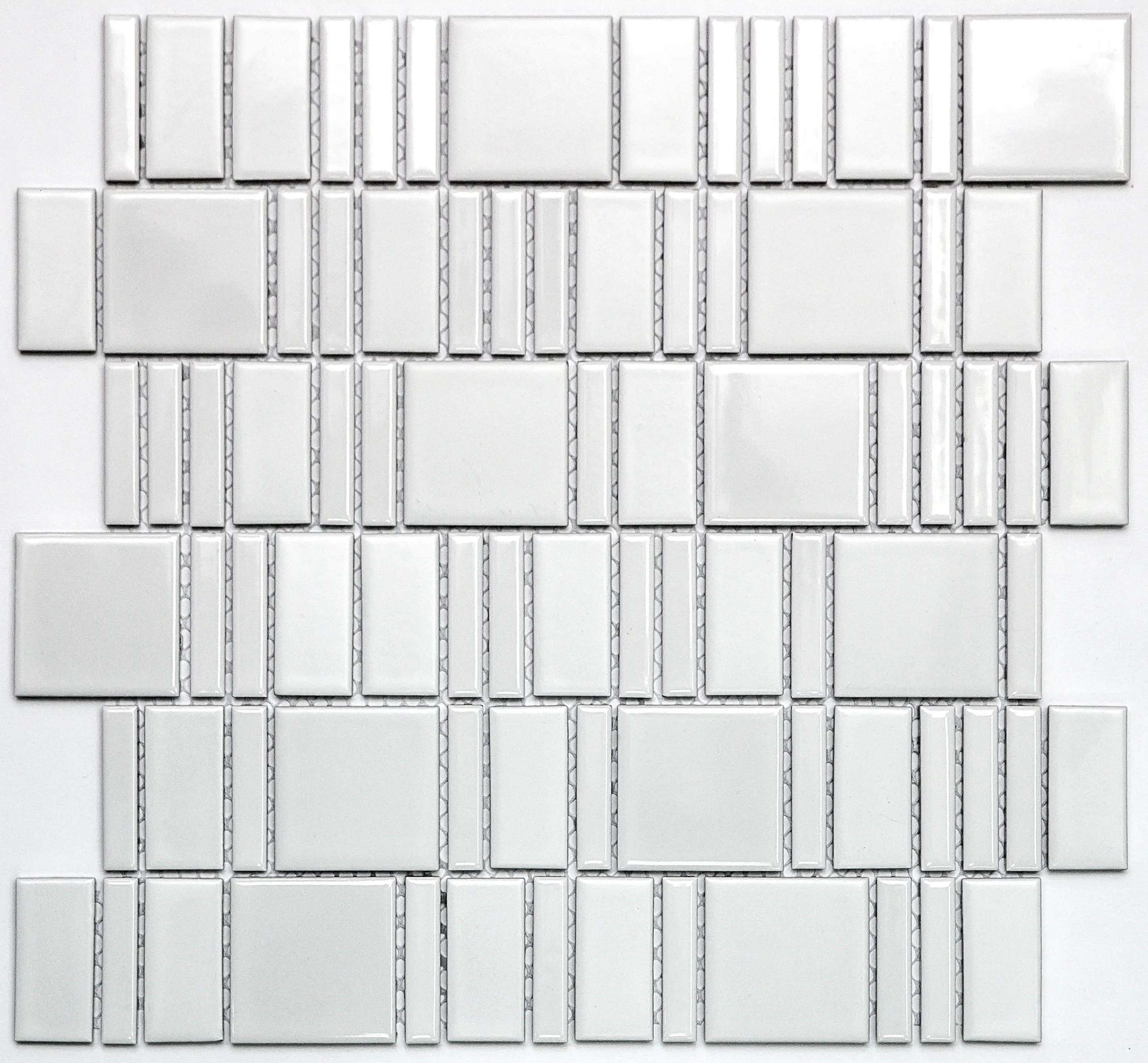 Изображение товара Декоративная мозаика Nsmosaic Ps2348-11 NS08PL0103nsk 30x30см цвет Белый