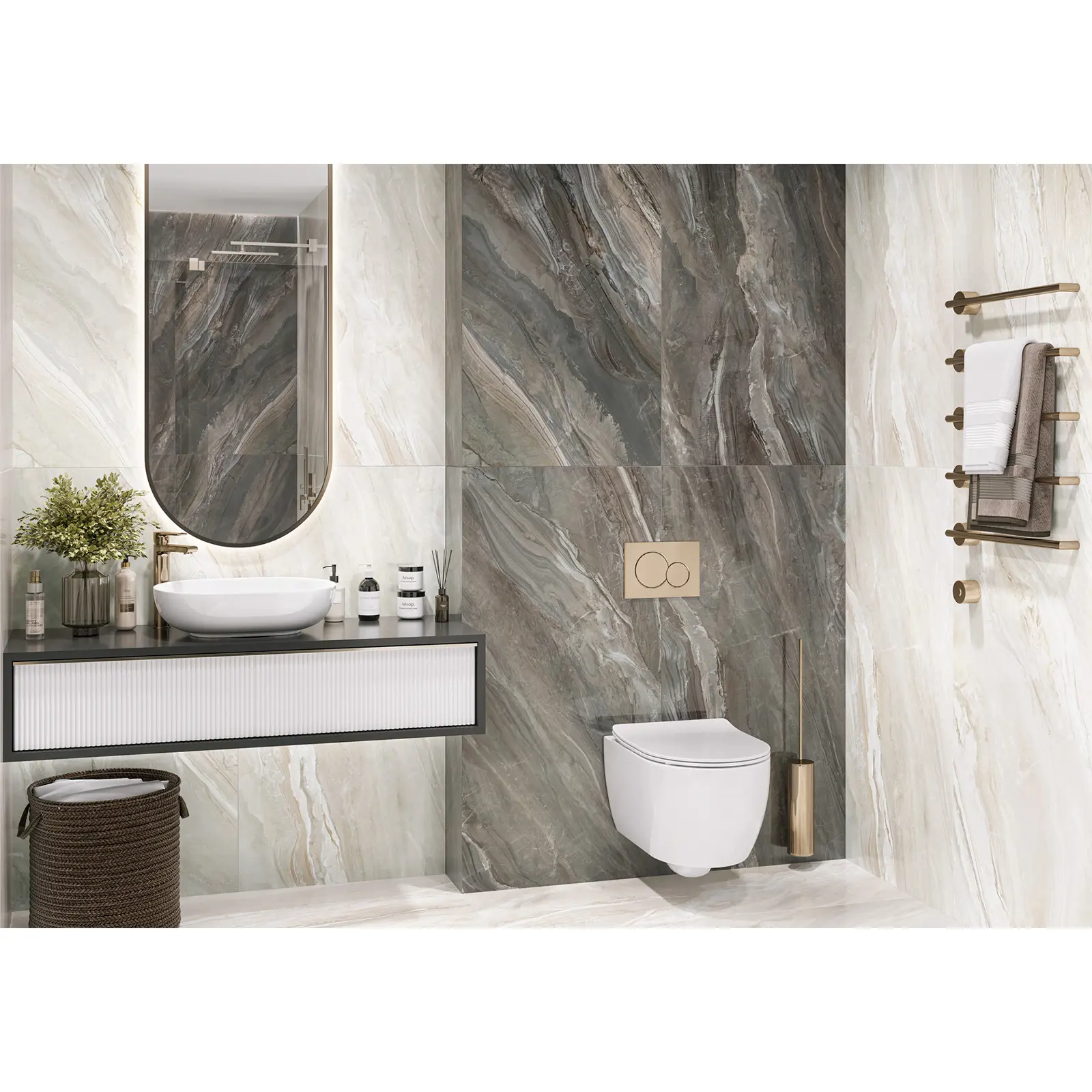 Изображение товара Керамогранит Lcm Argentina Crema 60x120 см, полированный, для стен и пола