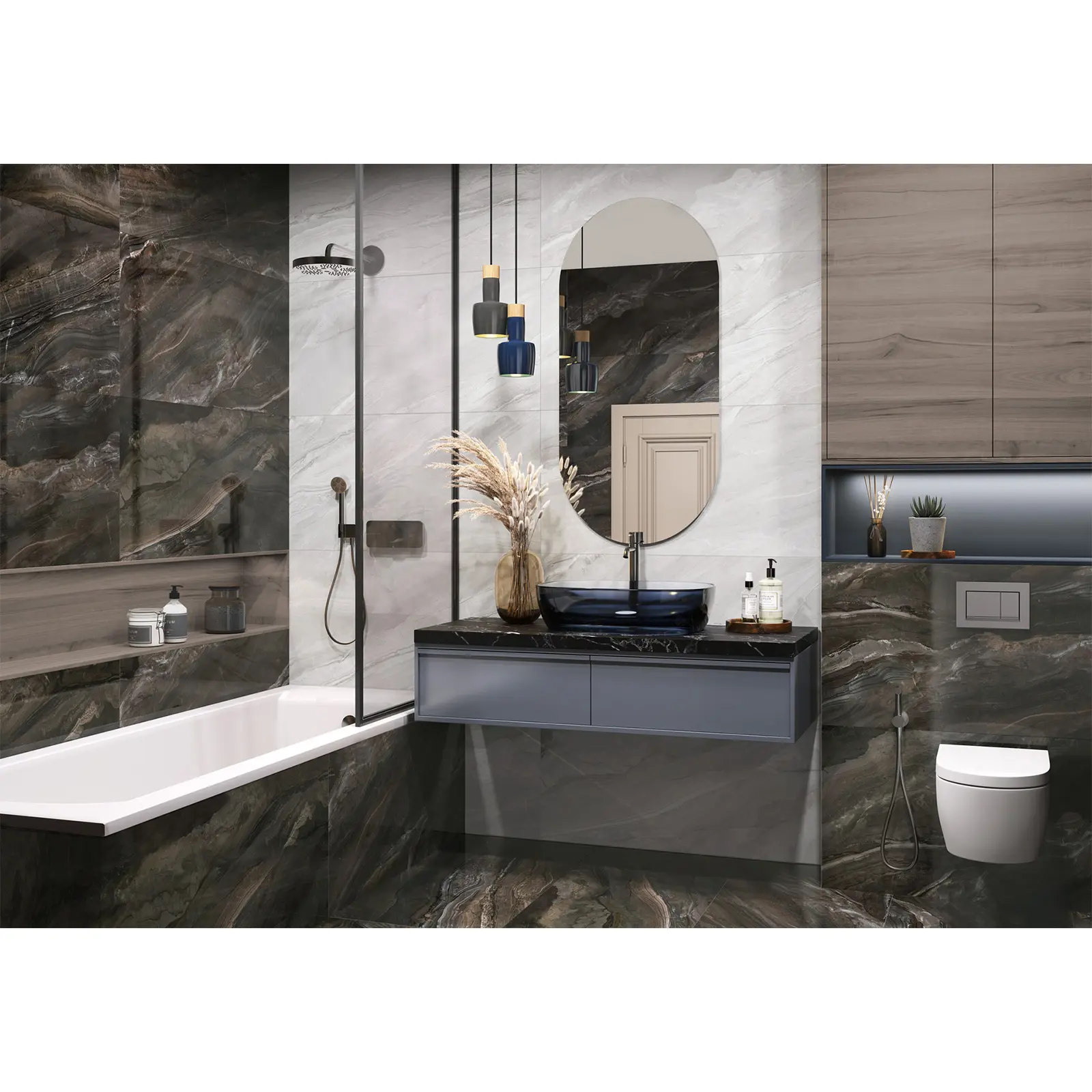 Изображение товара Керамогранит Lcm Argentina gray 60120ARI15P 60x120 см полированный серый