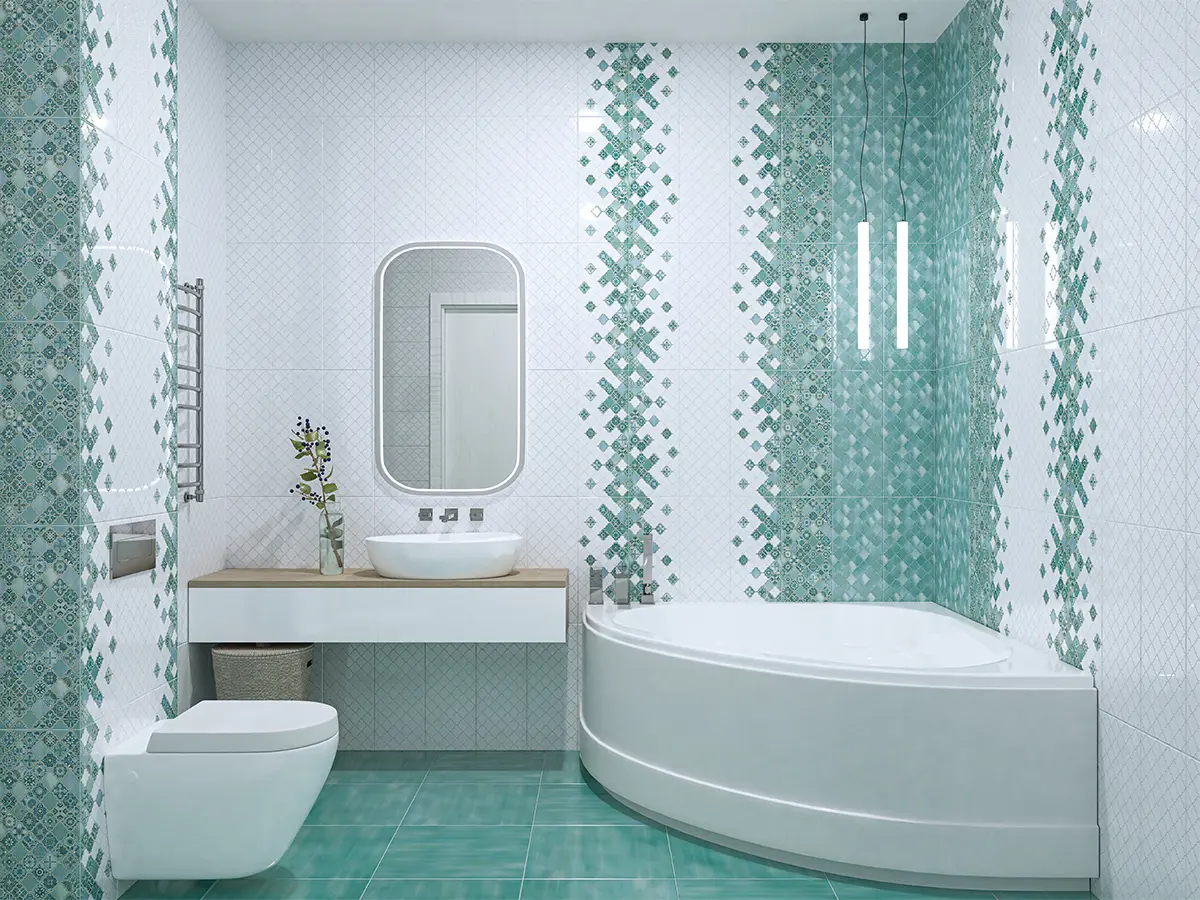 Изображение товара Плитка настенная Azori Calypso 00-00001241ufa, 20.10x50.50 см, цвет белый