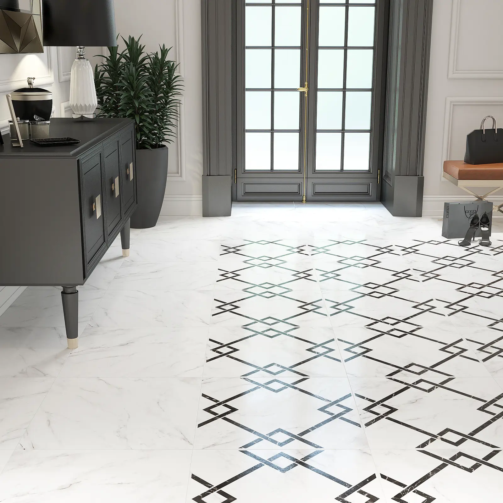 Изображение товара Керамогранит Керамин Монте 00-002219ufa 60x60см цвет белый