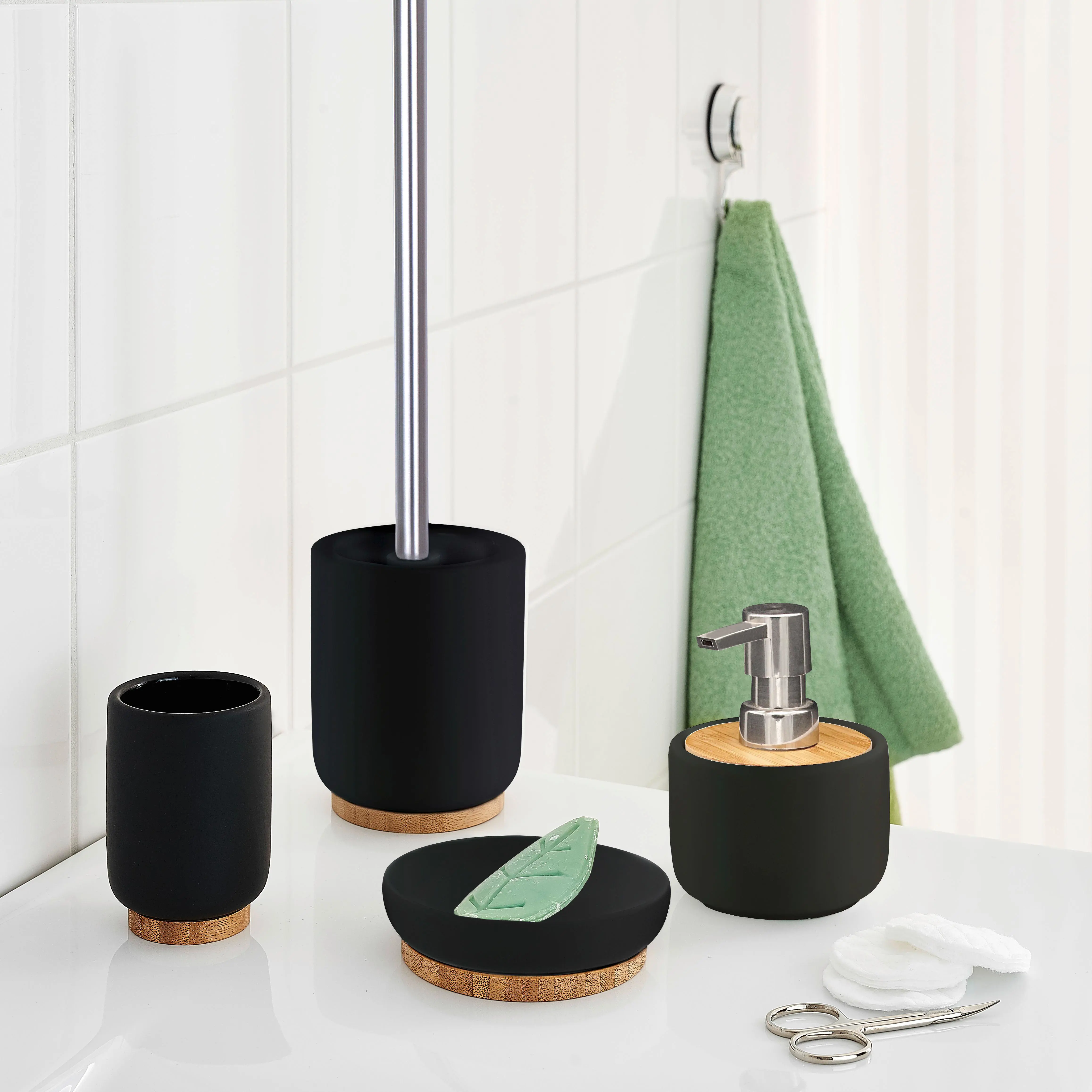 Изображение товара Стакан для ванной Ridder Fancy керамика цвет черный