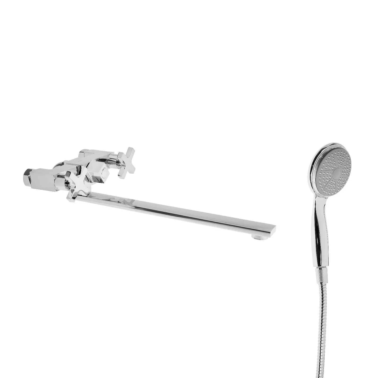 Изображение товара Смеситель для ванны Accoona A7175 двухвентильный цвет хромированный