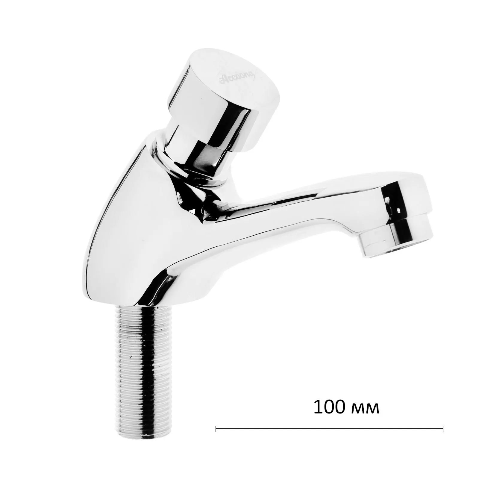 Изображение товара Кран на одну воду Accoona A90400 нажимной цвет хромированный