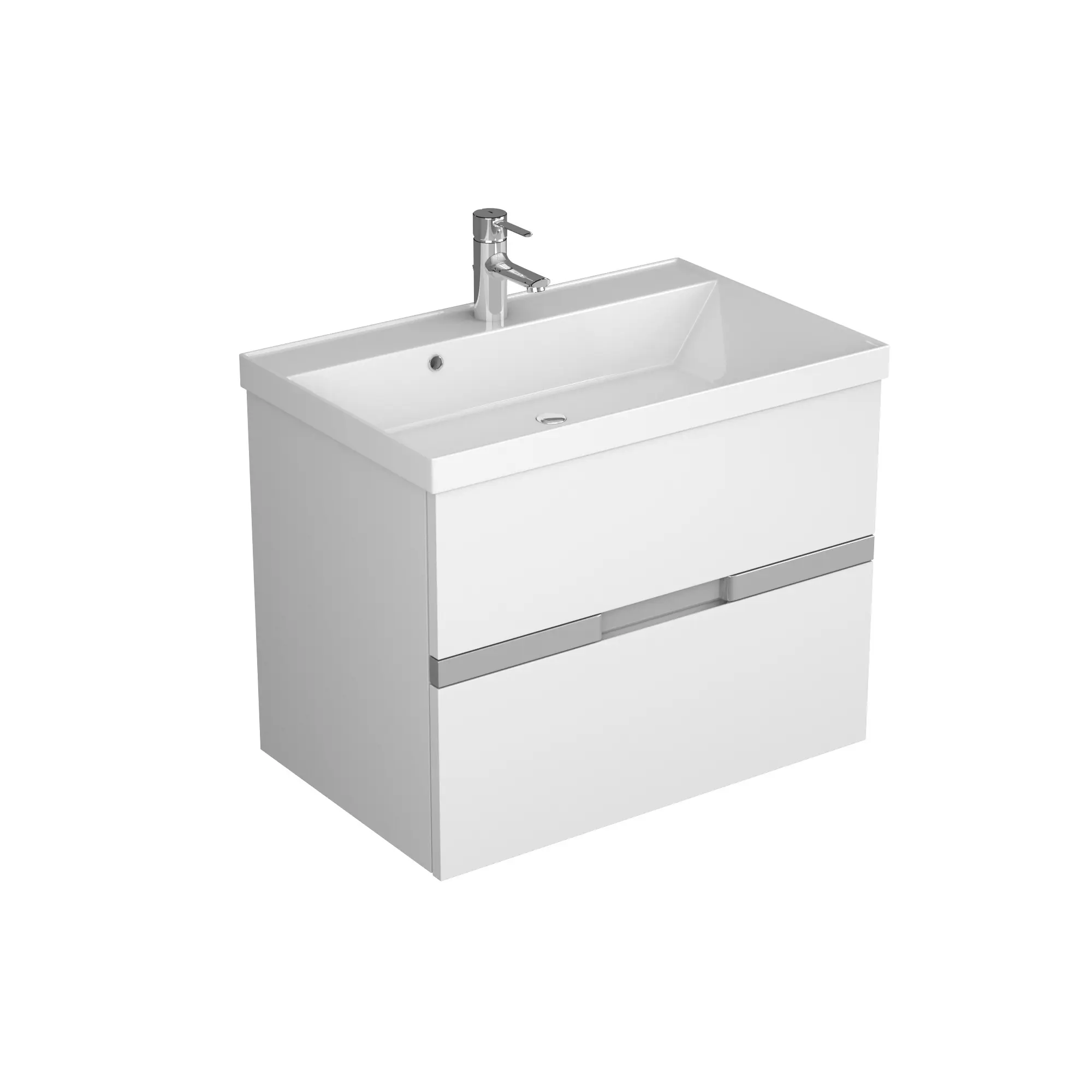 Изображение товара Тумба под раковину Veneciana Allia 57014 69см цвет белый глянец