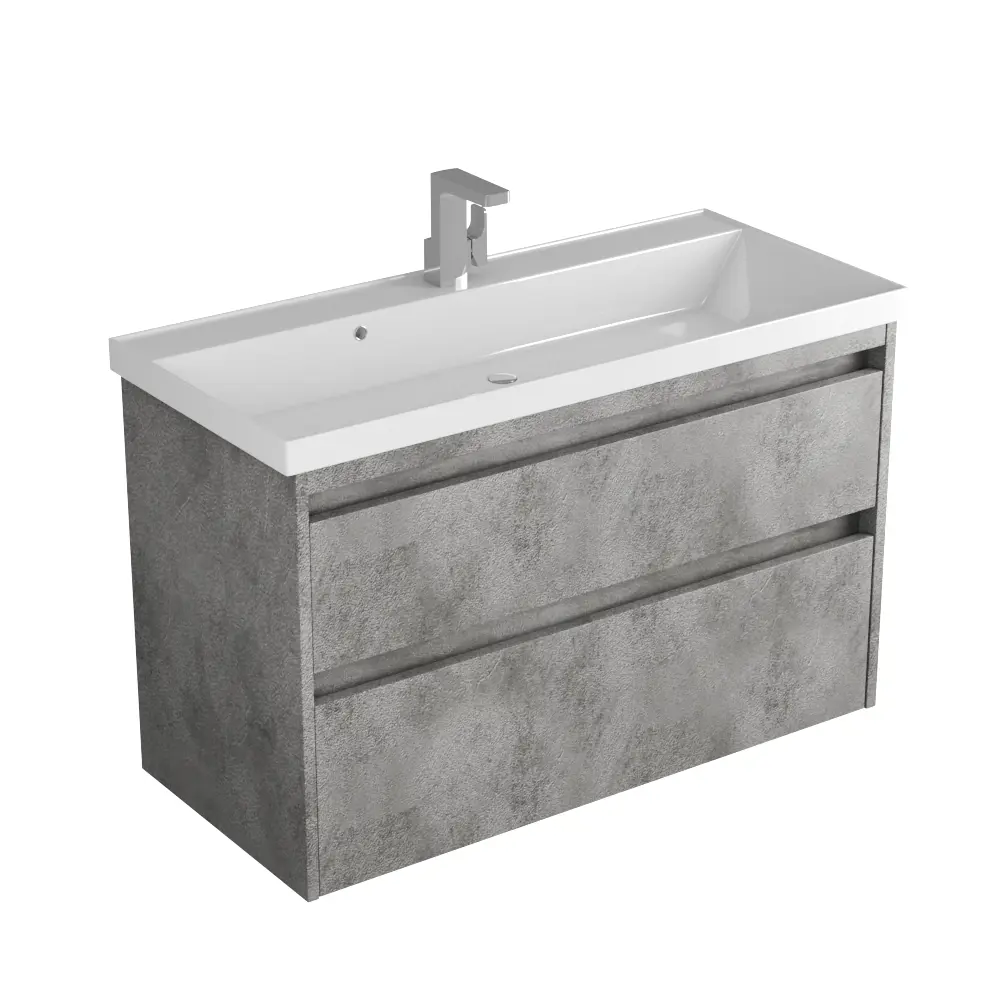 Изображение товара Тумба под раковину Veneciana Muskat 510005 99см цвет бетон темно-серый