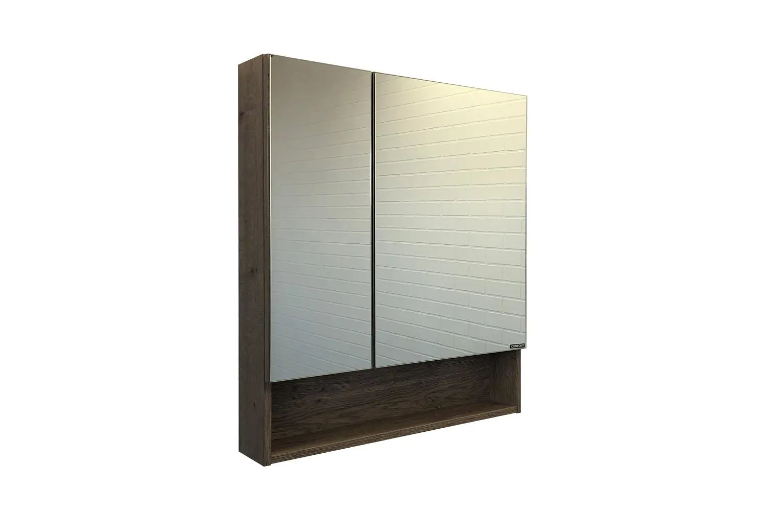 Изображение товара Зеркало-шкаф Comforty Никосия 70 дуб темный