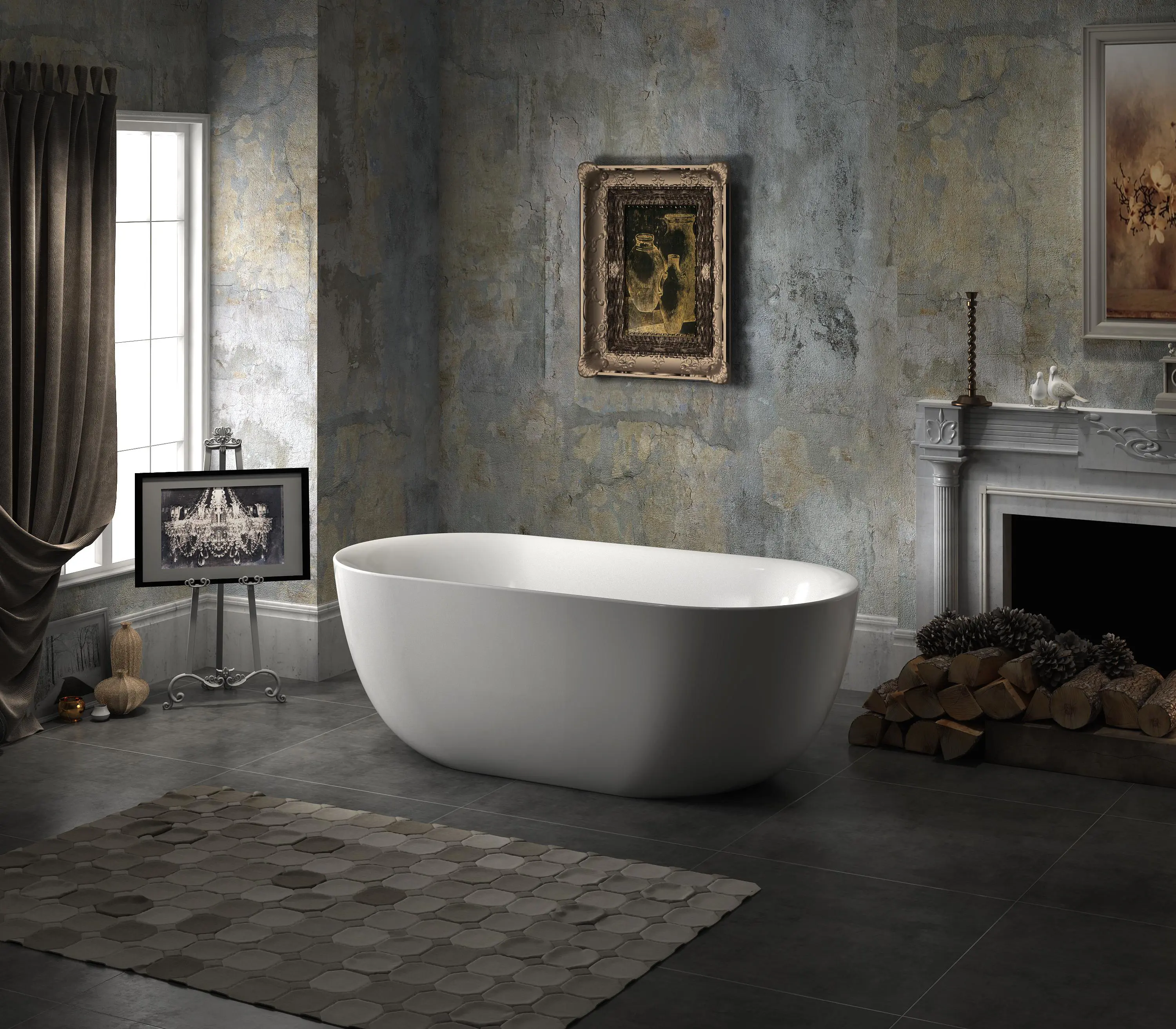 Изображение товара Отдельностоящая ванна Belbagno BB27 акрил 150x78см